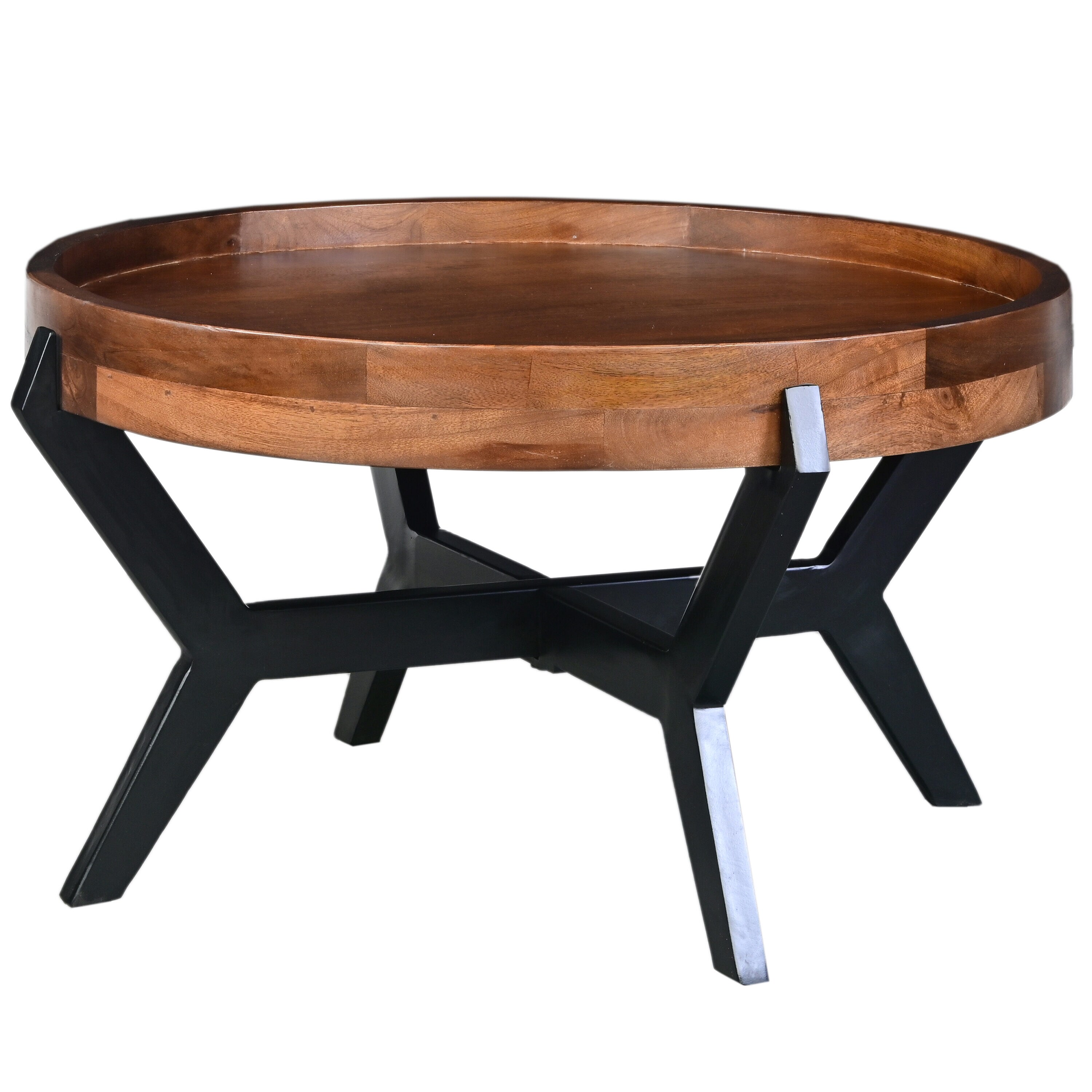 Benzara UPT-272522 Brown Wood Modern Coffee Table