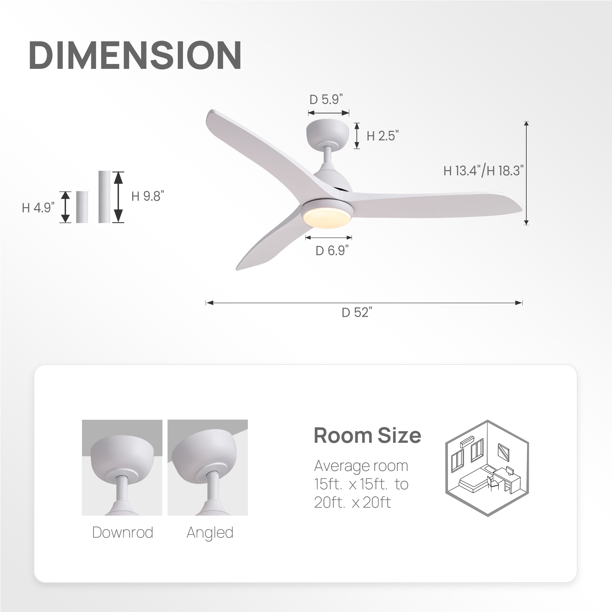 Antoine BLW033 Ceiling-Fans - View #5