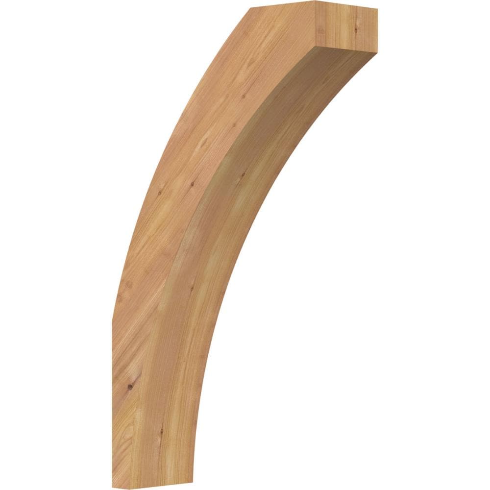 Ekena Millwork BRC06X16X28THR00SWR 5-1/2-in x 16-in x 28-in Western Red Cedar Unfinished Wood Thorton Smooth Knee Brace