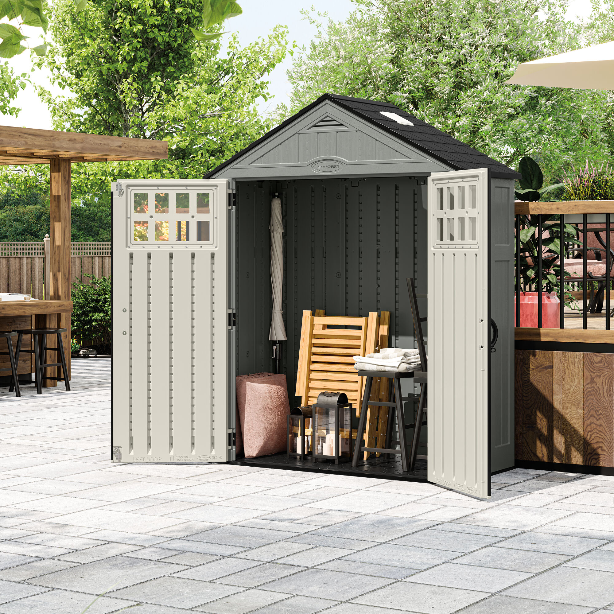 Suncast BMS6312D Vinyl-Resin-Storage-Buildings - View #4