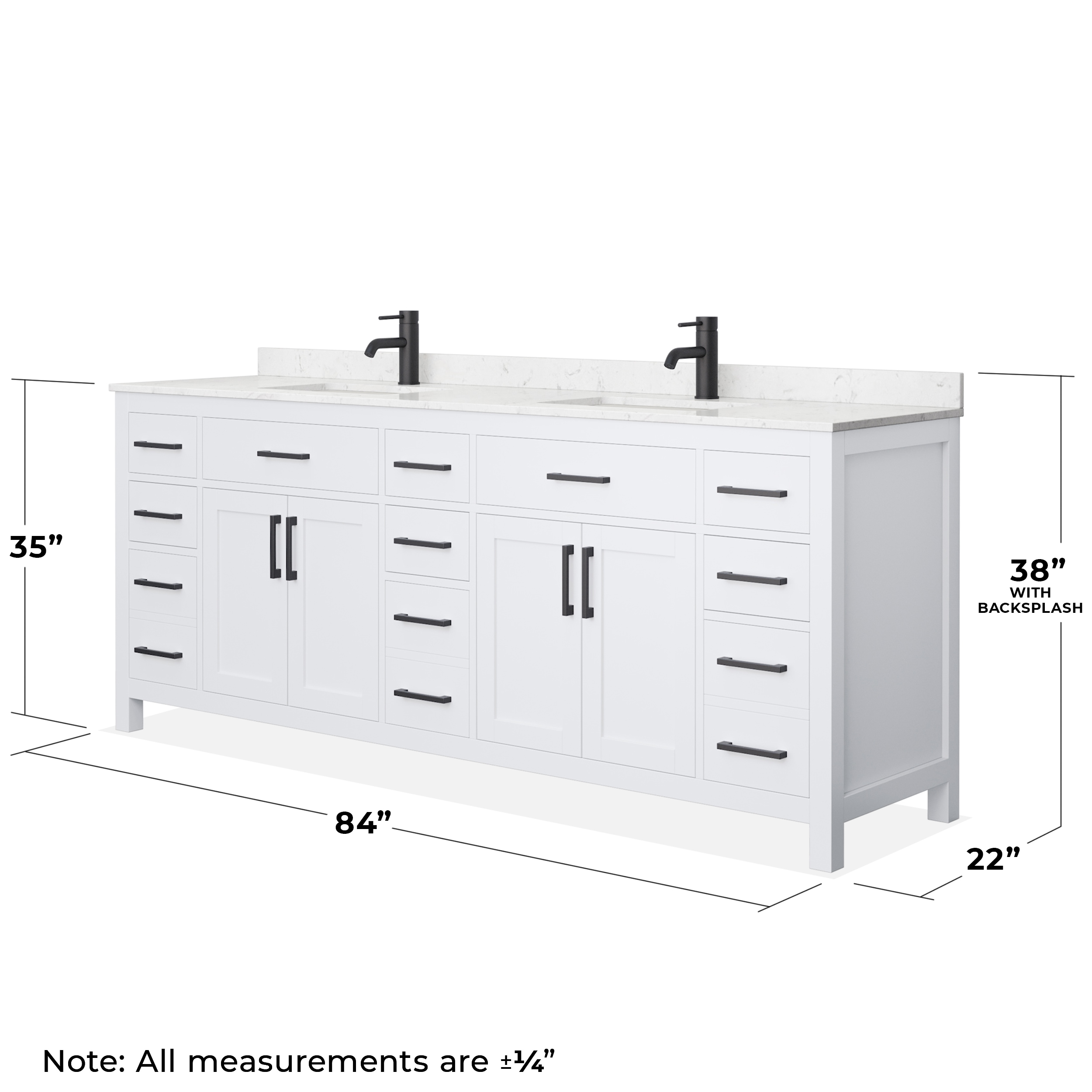 Wyndham Collection WCG242484DWBCCUNSMXX Bath-Vanity-Combo - View #13