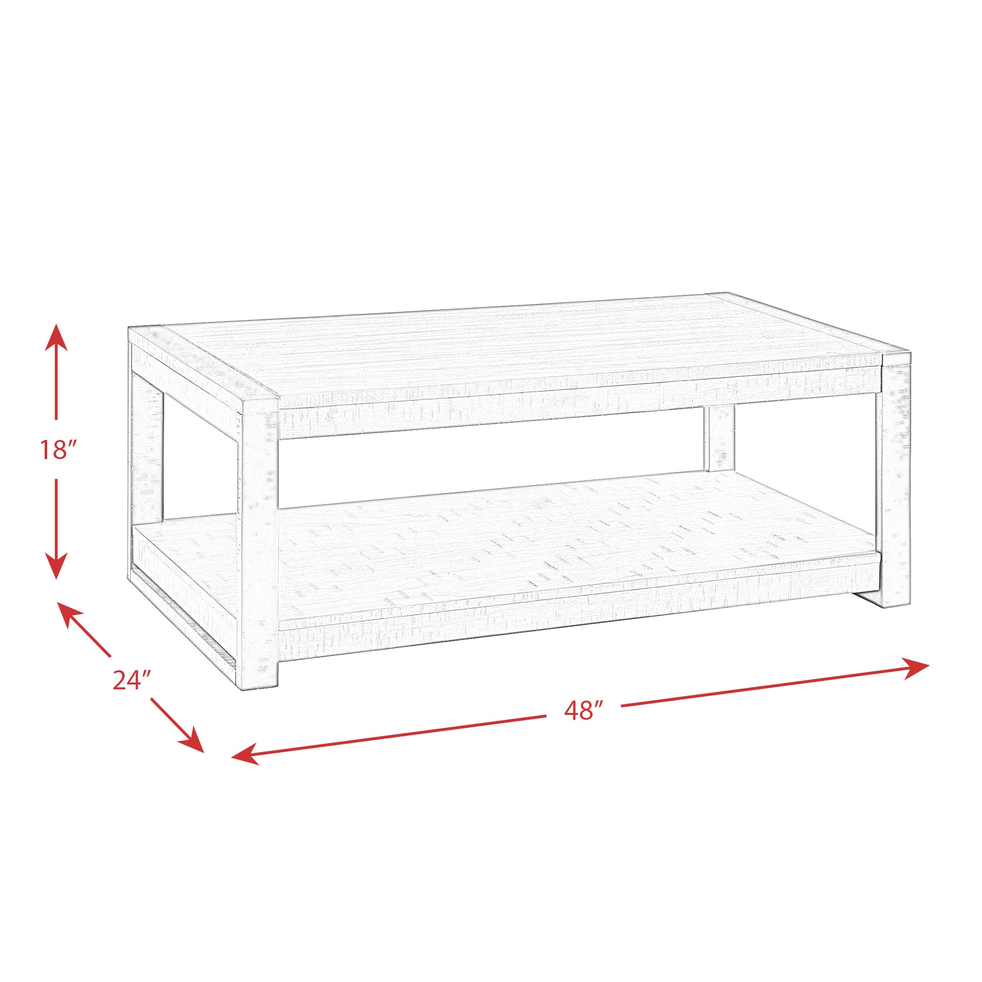 Enrico Rectangular Walnut Coffee Table with Black Metal Legs
