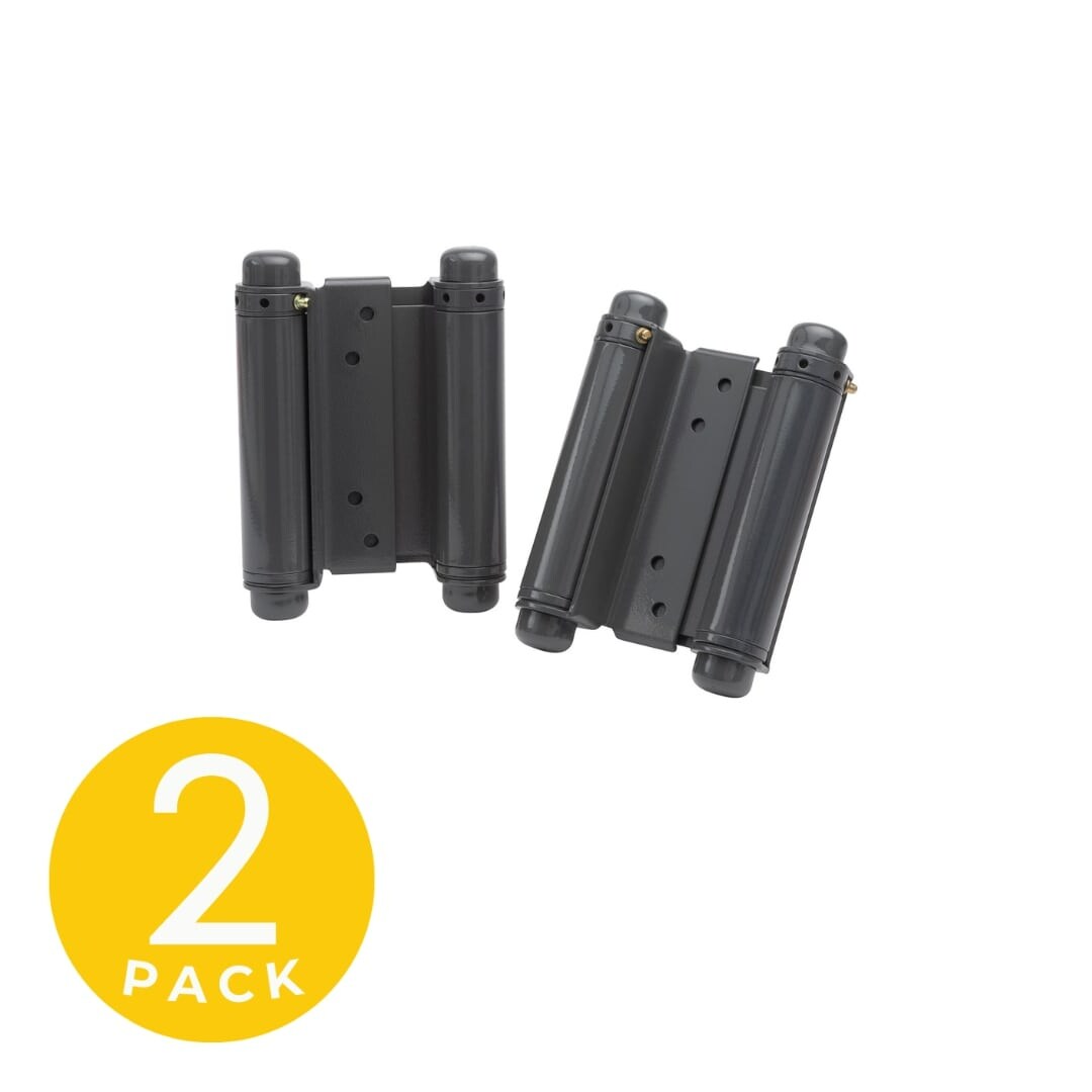 Trans-Atlantic Co DH-TAN5006-USP 6-in H Square Gray Surface mount Interior/Exterior Door Hinge 2 -Pack