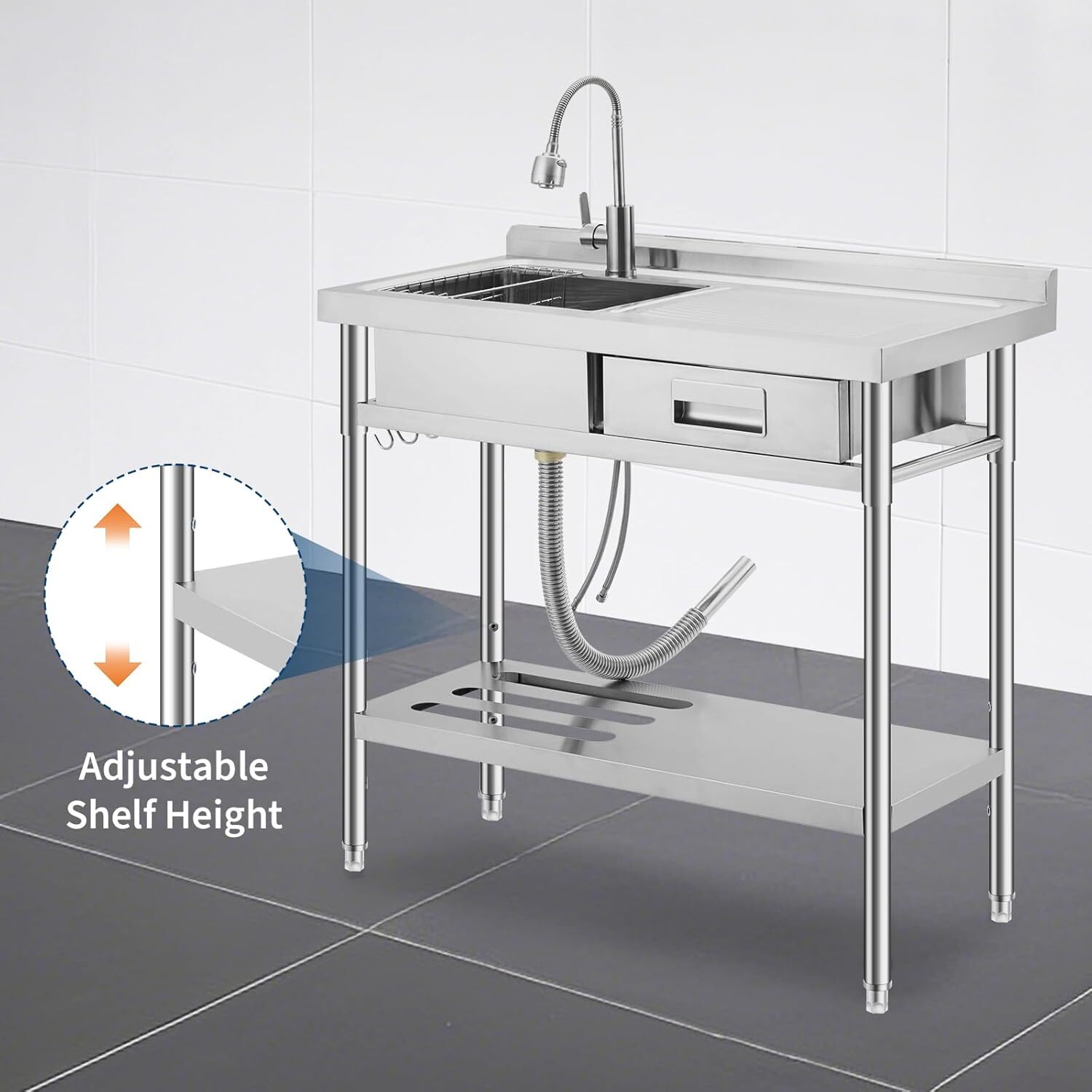 Qeetex GGL-PTH-335ELGYW Bar-Prep-Sinks - View #3
