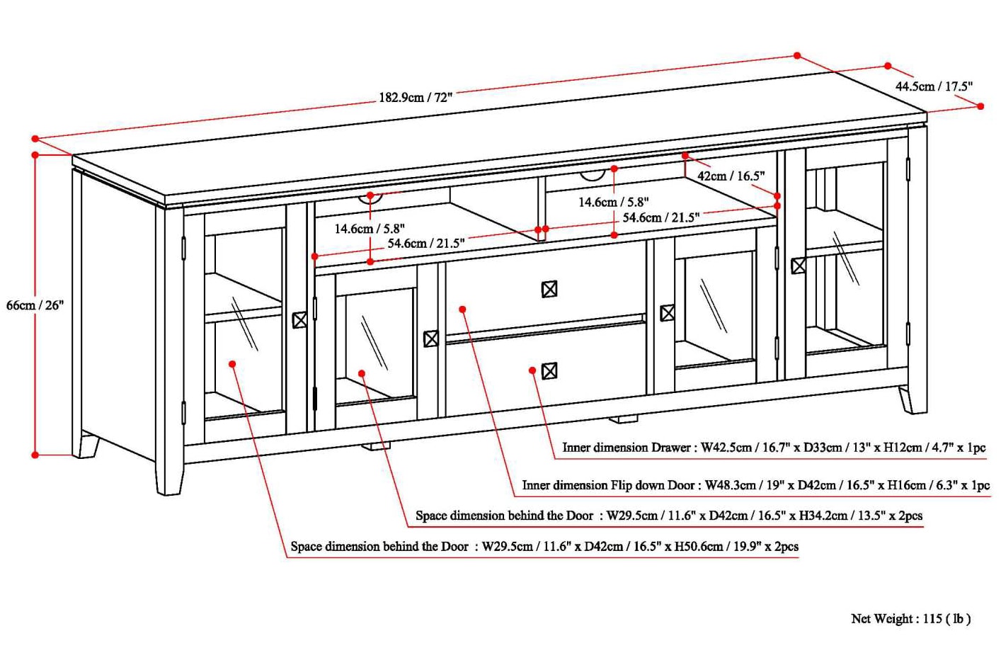 Simpli Home AXCCOS72-LGB Tv-Stands - View #5