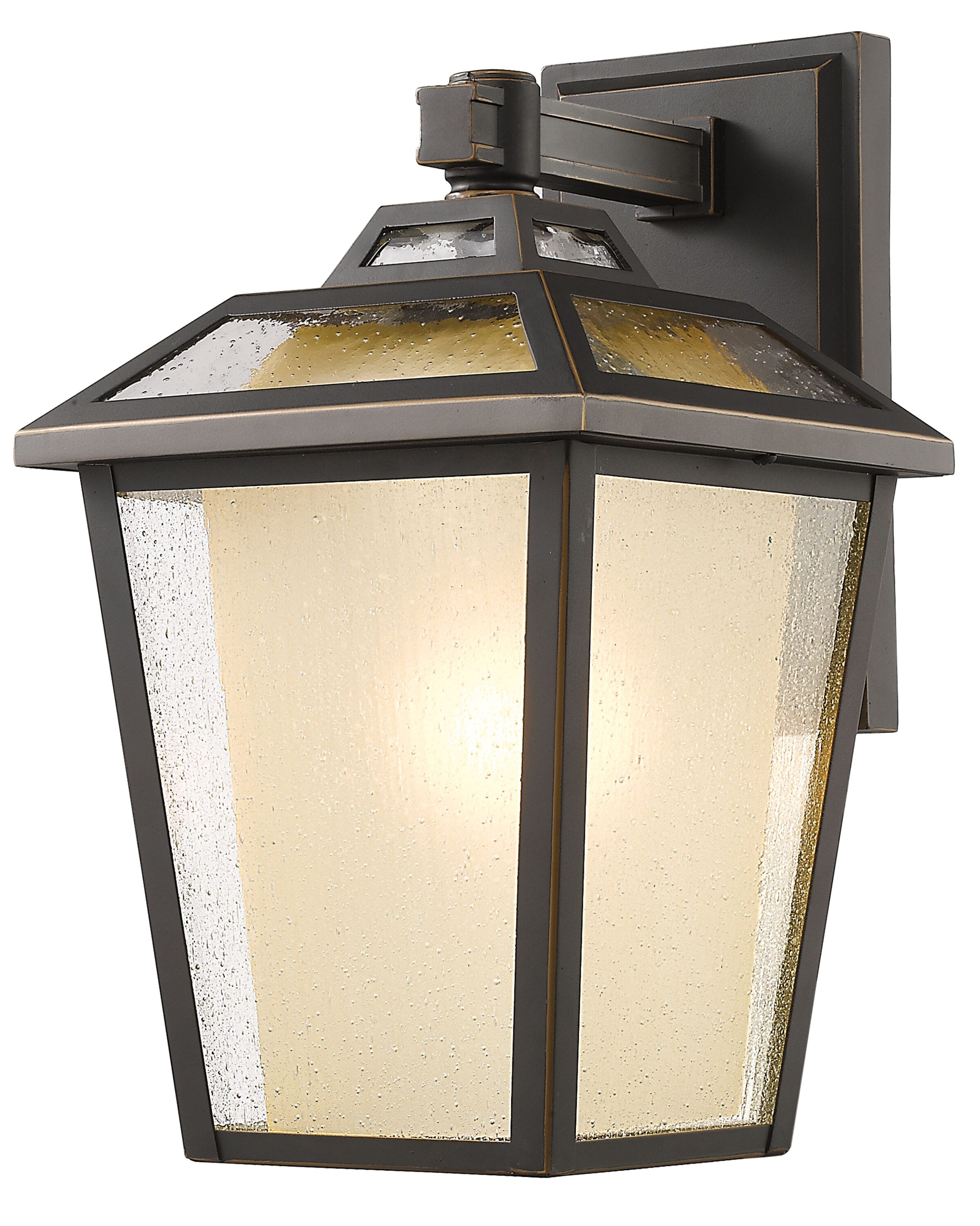 Z-Lite 532B-ORB Memphis Outdoor 1 -Light 20.13-in H Oil-rubbed Bronze Hardwired Outdoor Wall Light