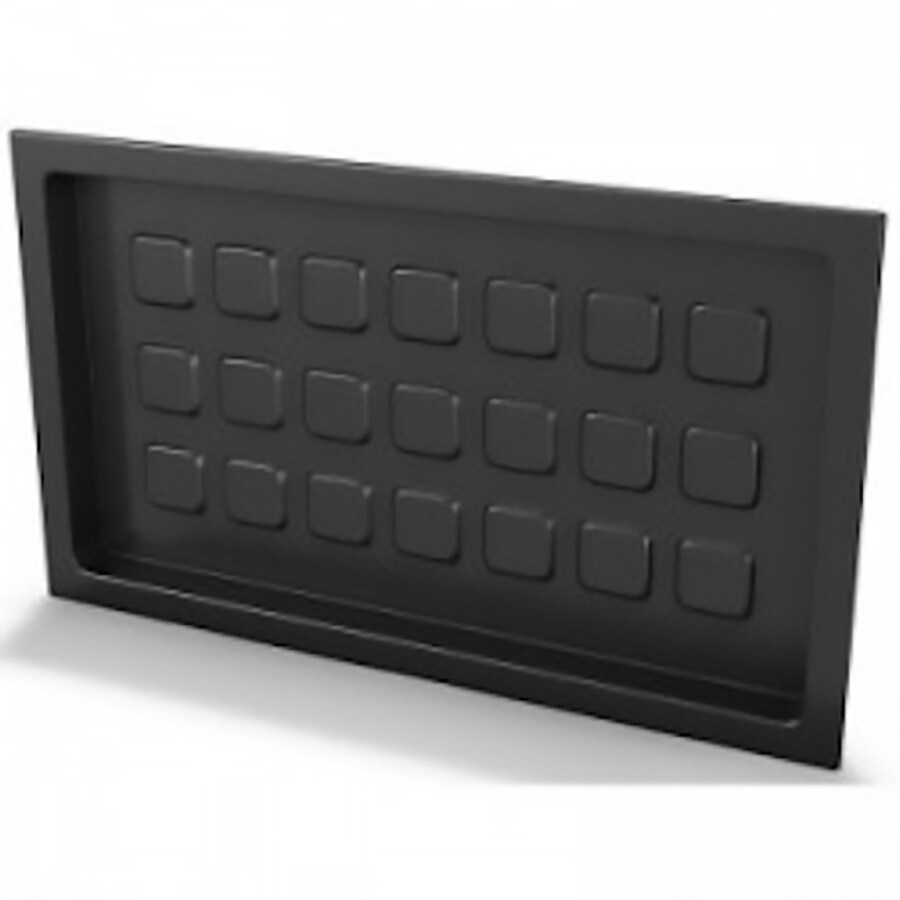 Crawl Space Door Systems RVC 18-in x 10.5-in Black Plastic Foundation Vent Cover