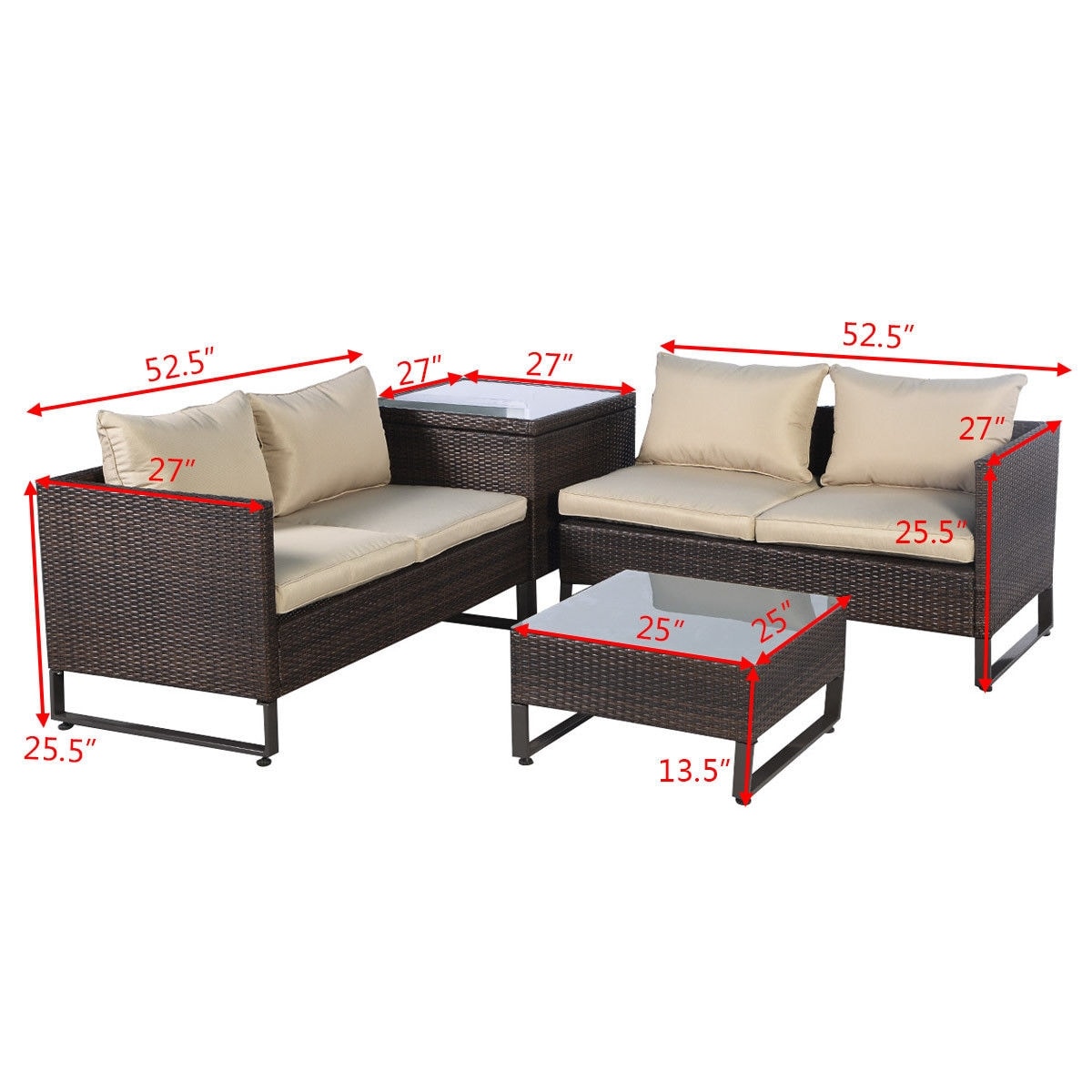 CASAINC WF-HW51601+ Patio-Conversation-Sets - View #3