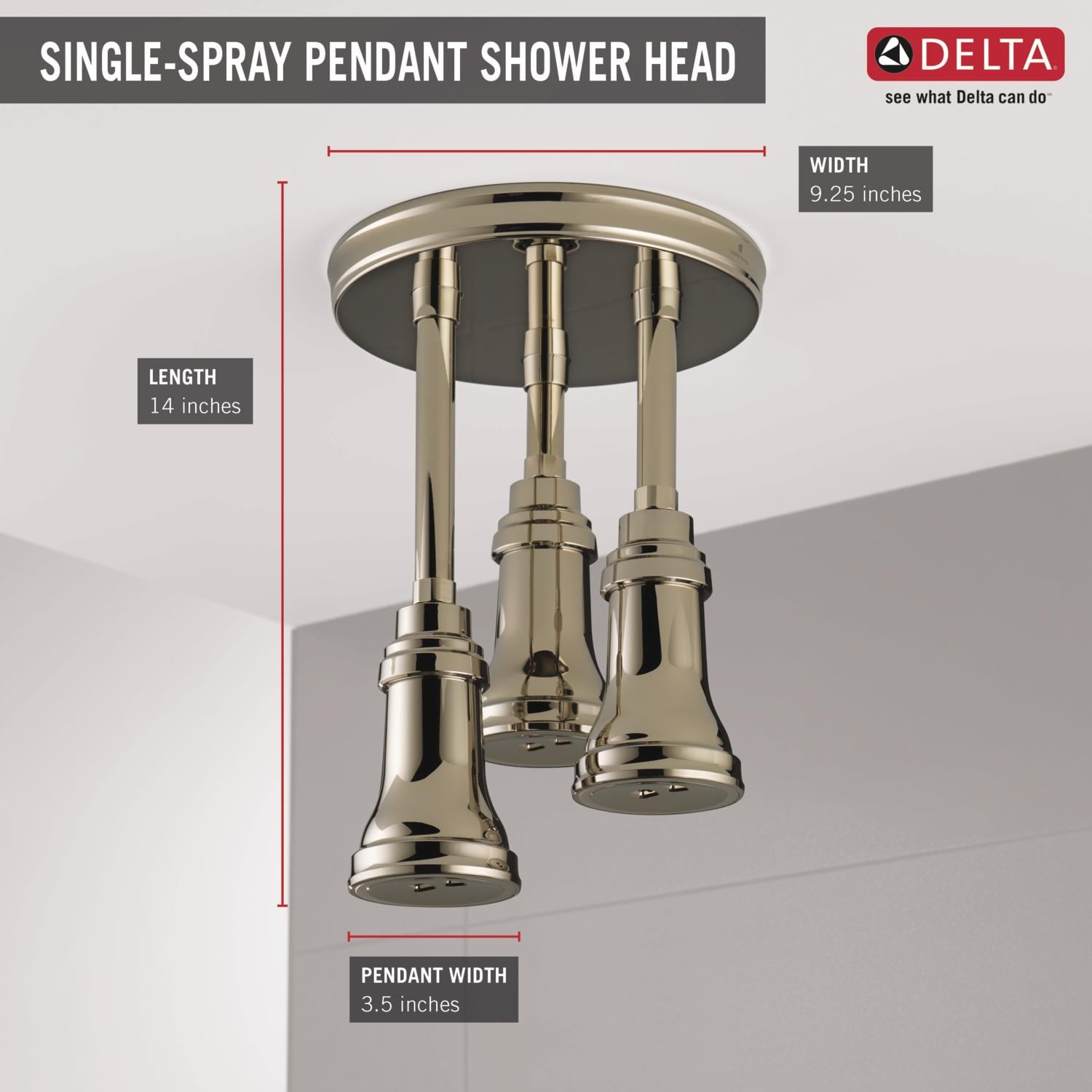 Delta 57190-PN25-L Fixed-Showerhead - View #4