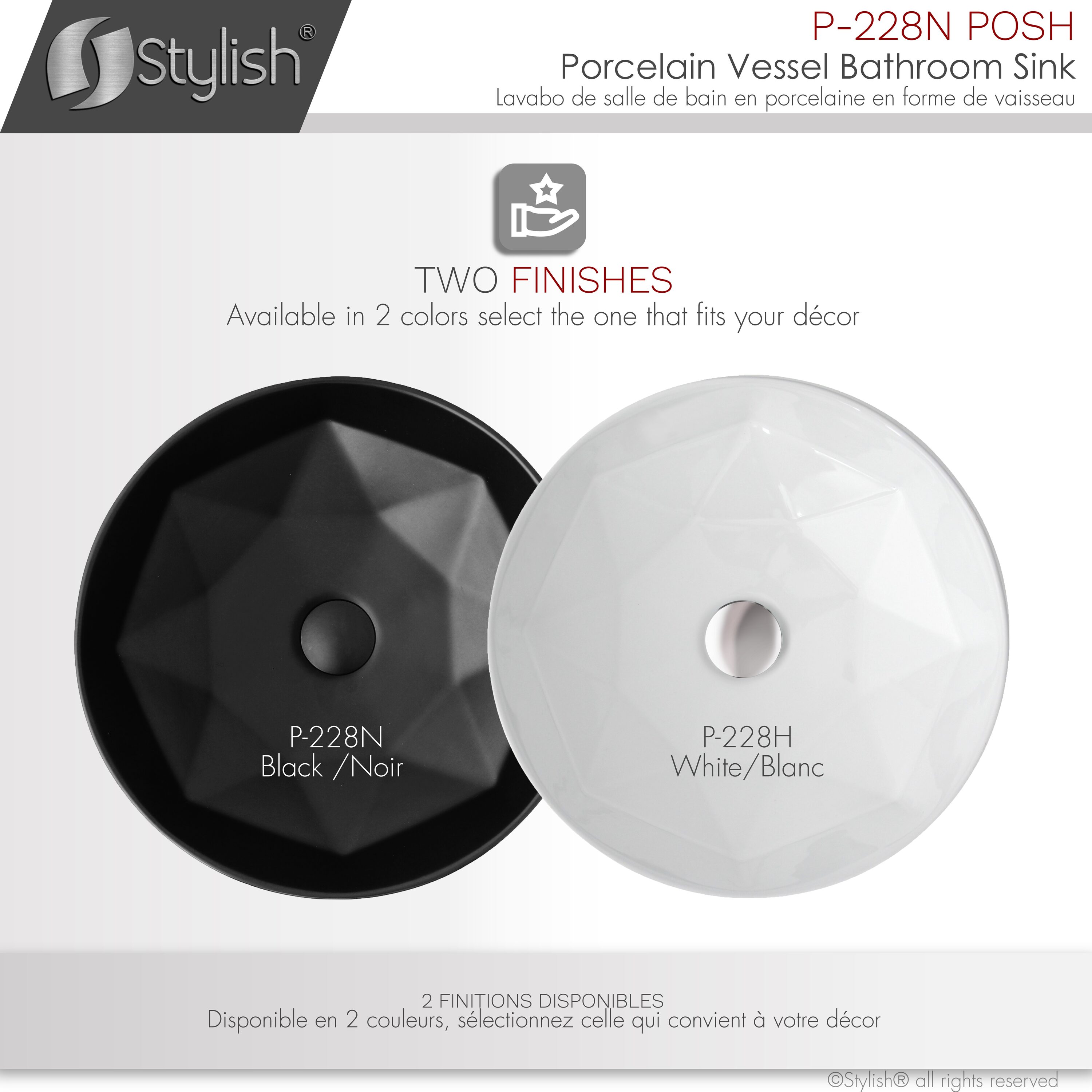 Stylish P-228N Bath-Sink - View #9
