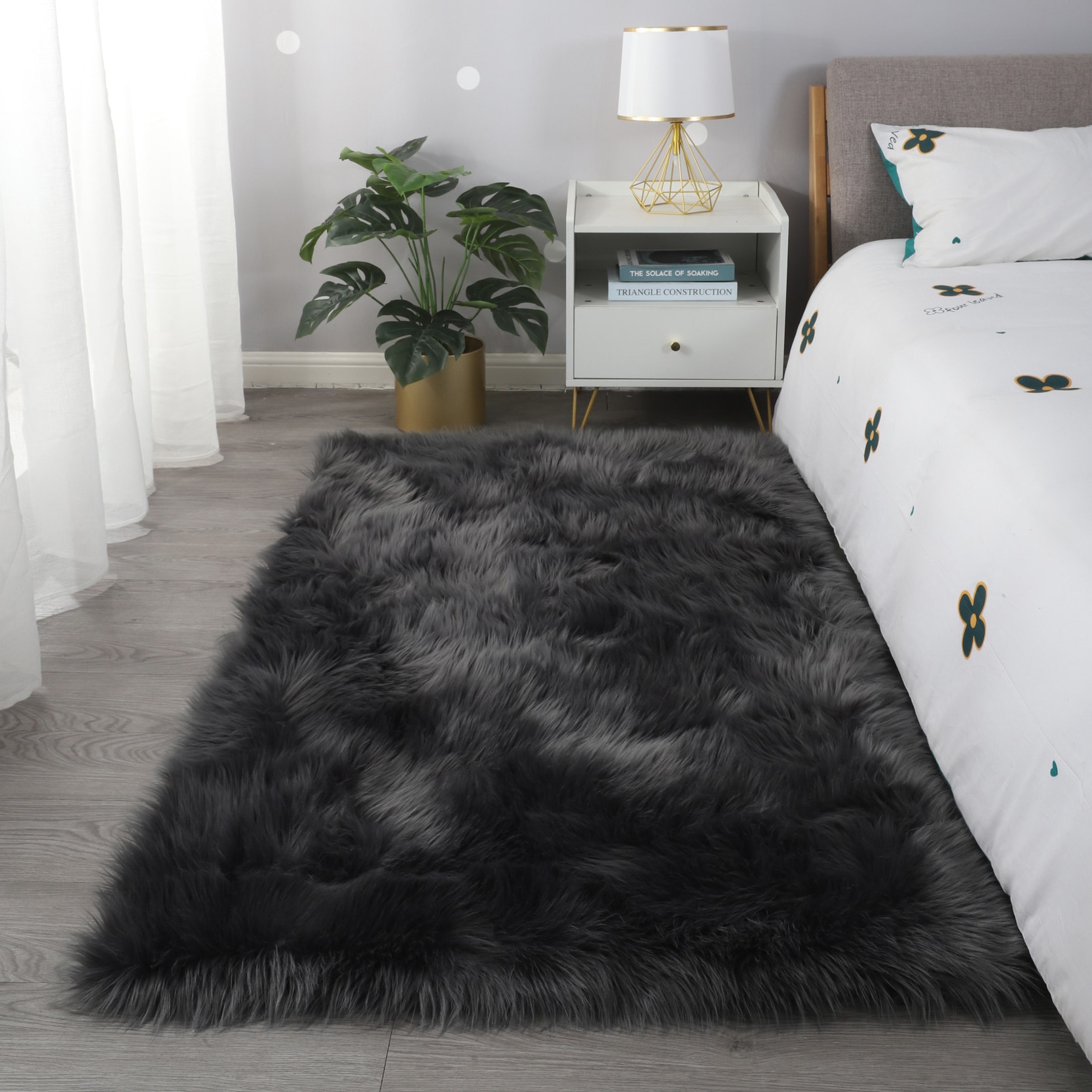 ToolCat NGG39-37-MT 5 x 7 (ft) Polyester Gray Rectangular Indoor/Outdoor Area rug