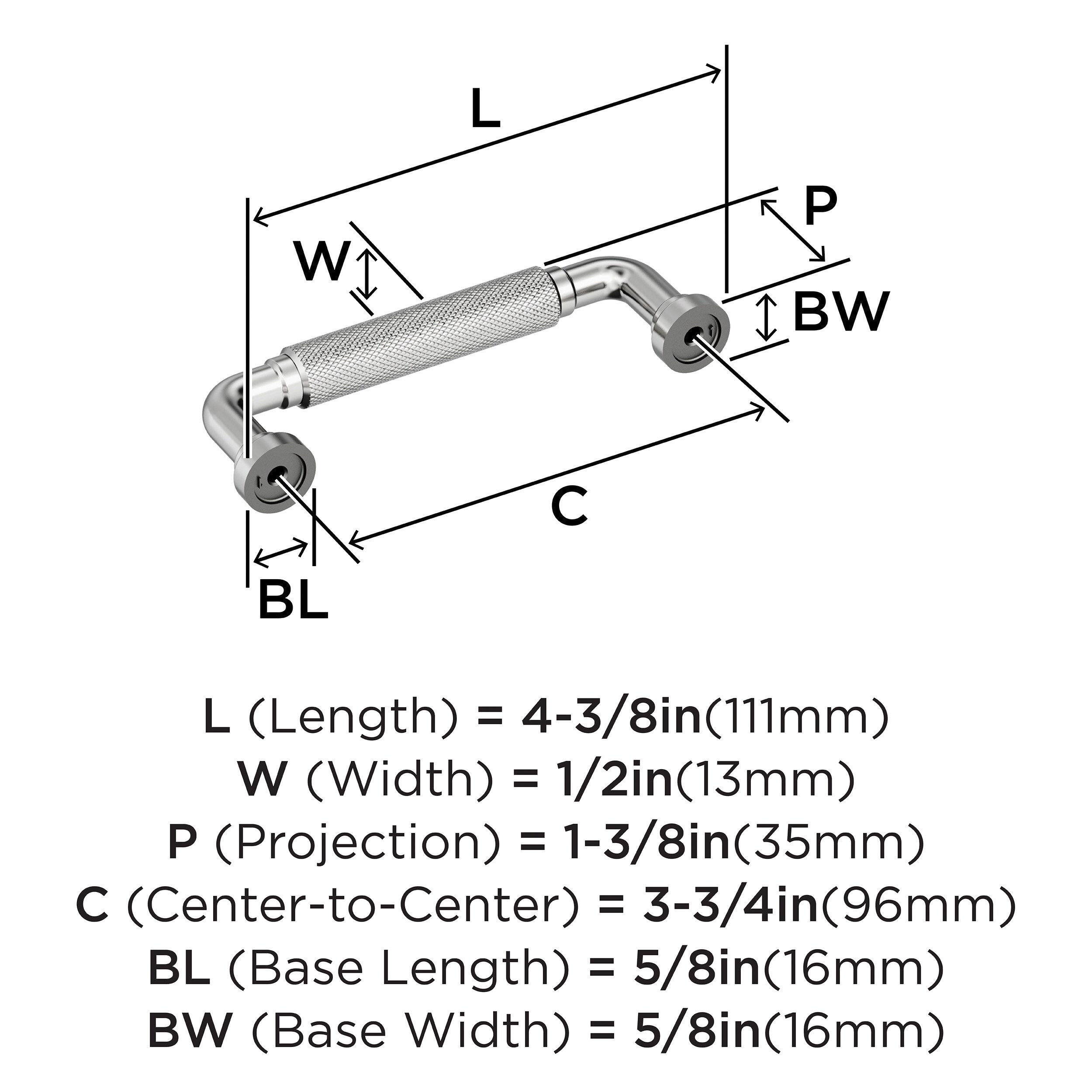 Amerock BP3768226 Cabinet-Pulls - View #4