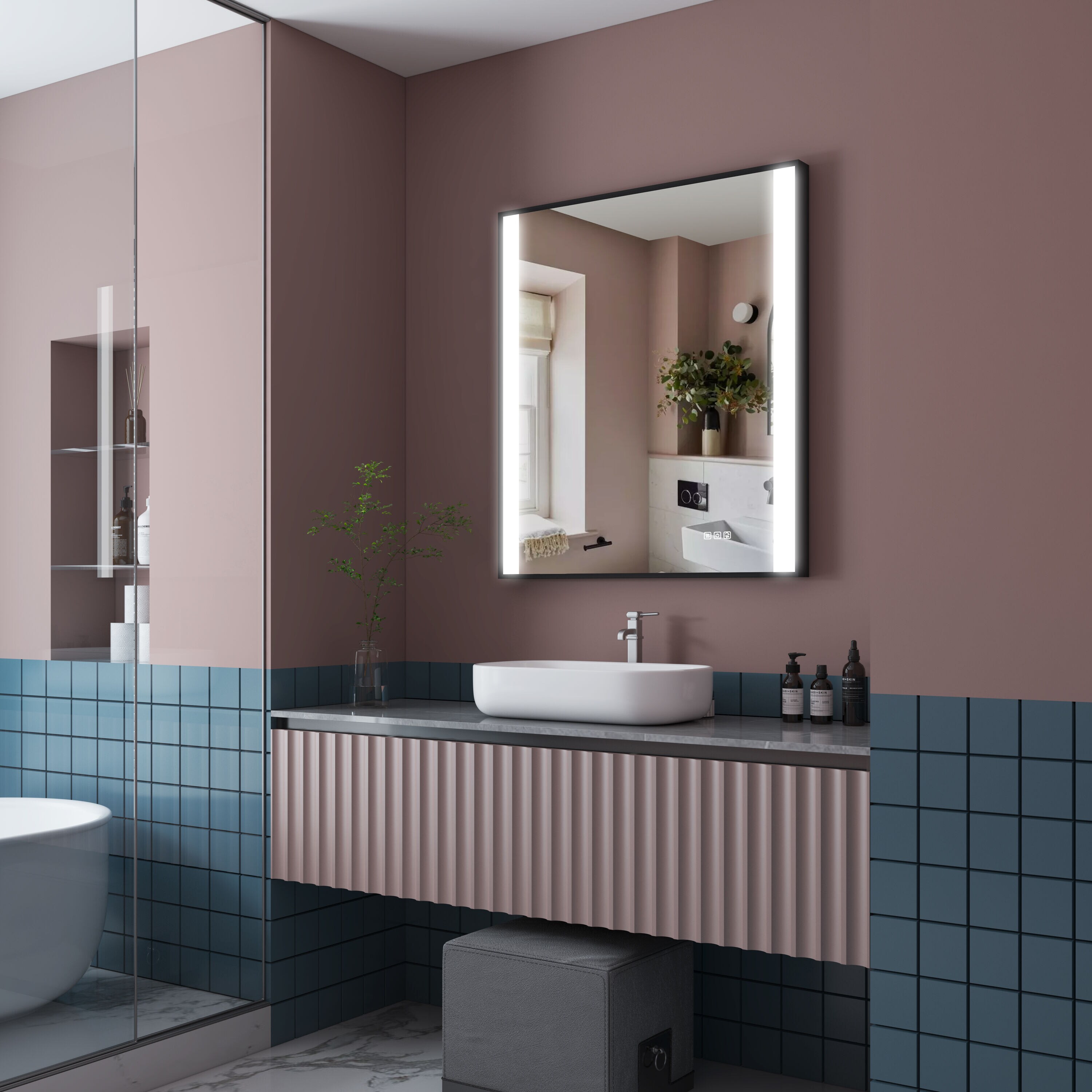 Forclover MRE-18F3236MB Framed-Bath-Mirrors - View #9
