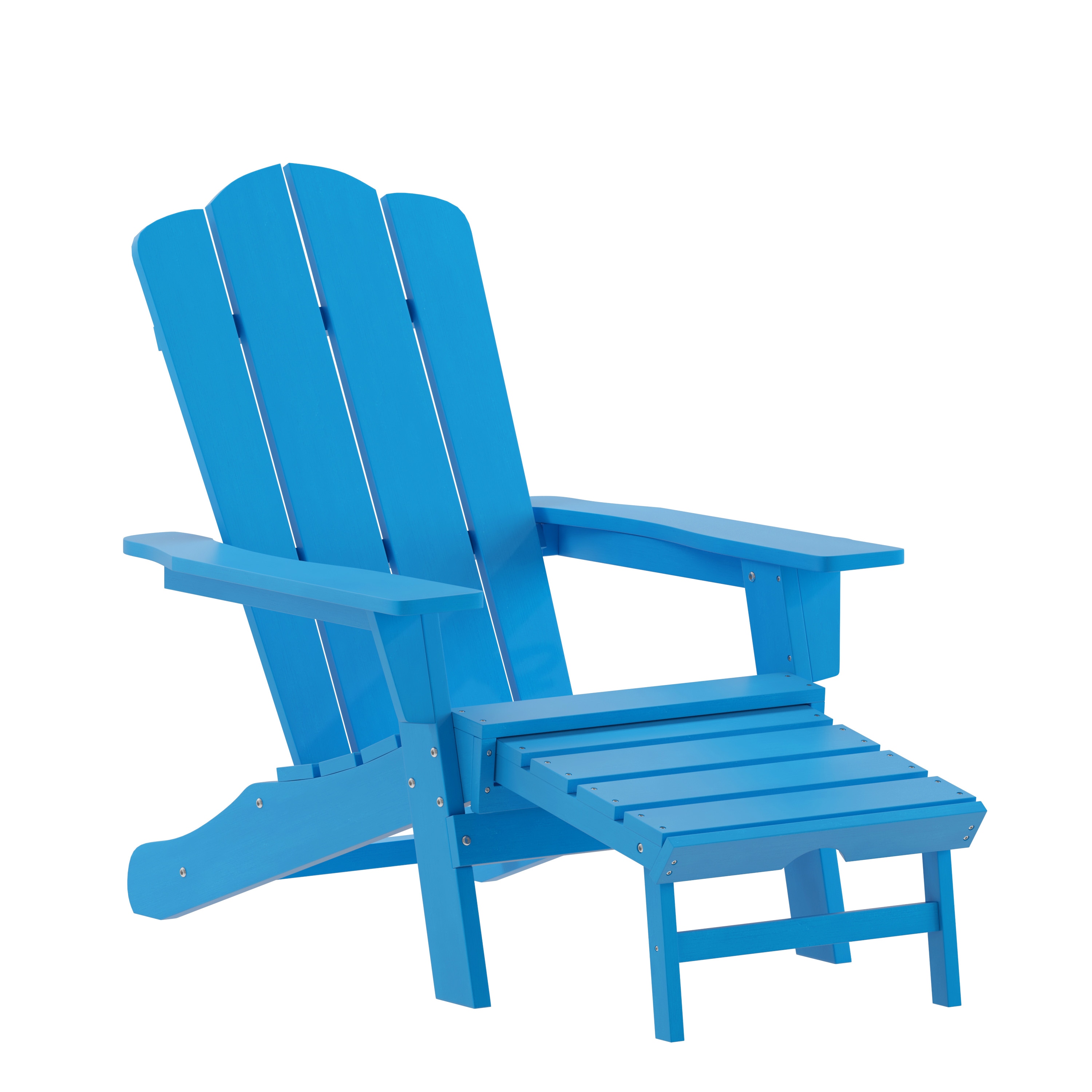 Adirondack chair with discount slide out footrest