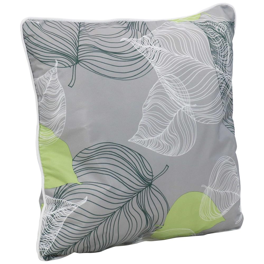 Sunnydaze Outdoor Square Accent Decorative Throw Pillows for Patio or Living Room Furniture - 16" - Lush Foliage - 2pk