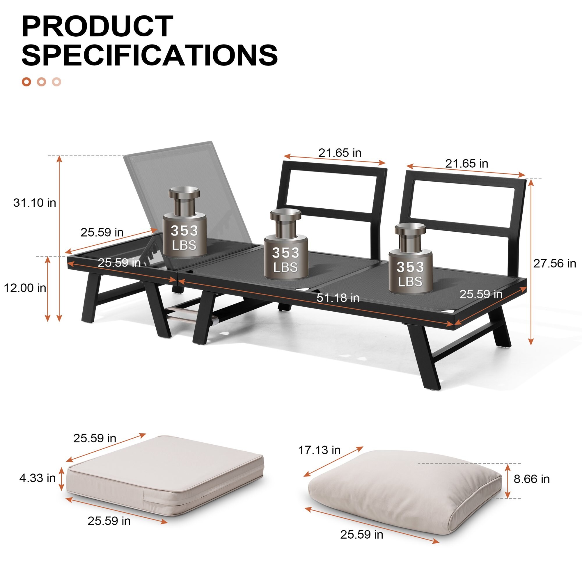 Crestlive Products CL-SF004BEI Patio-Sofas-Daybeds - View #2