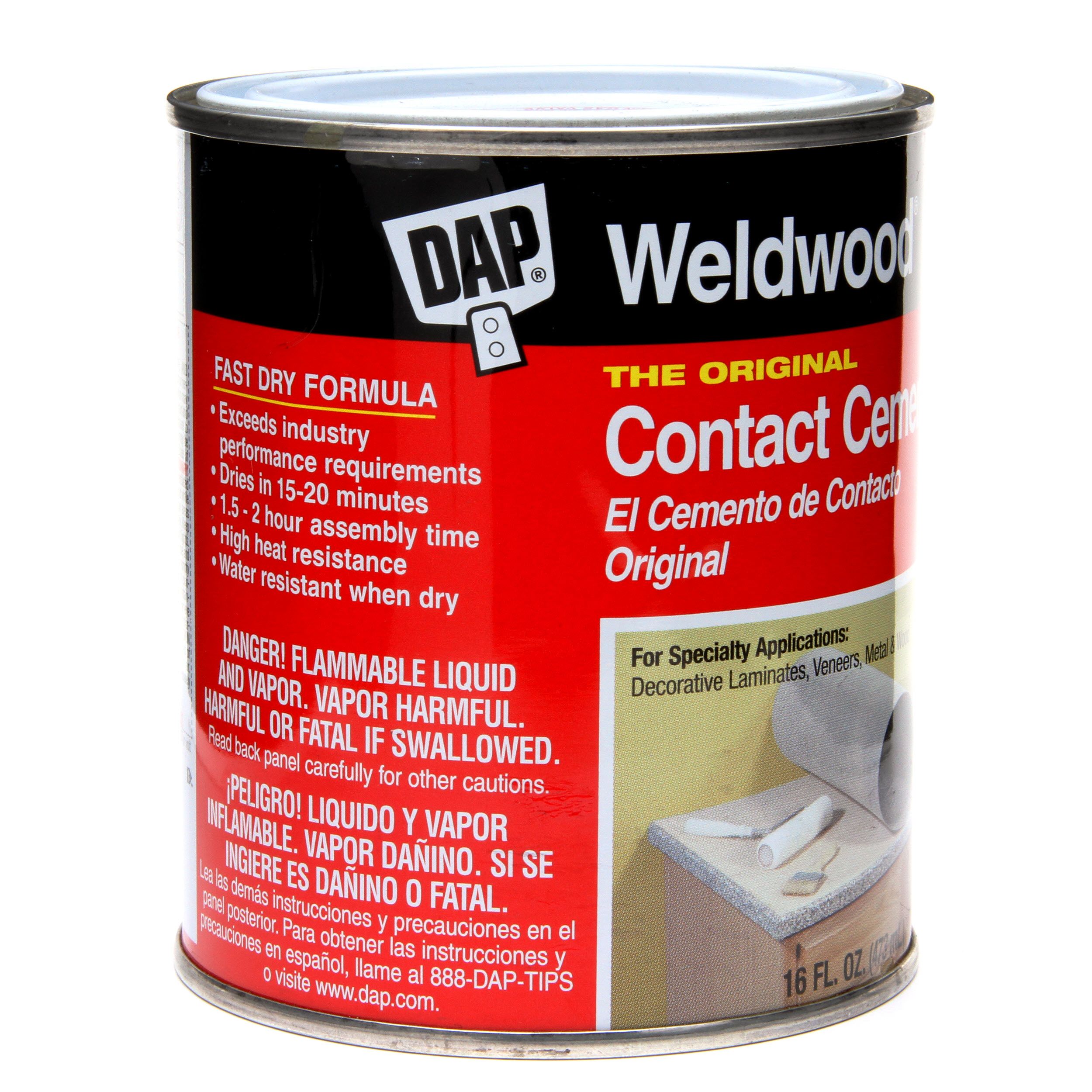 DAP 00271 16oz. Weldwood Original Contact Cement for sale online