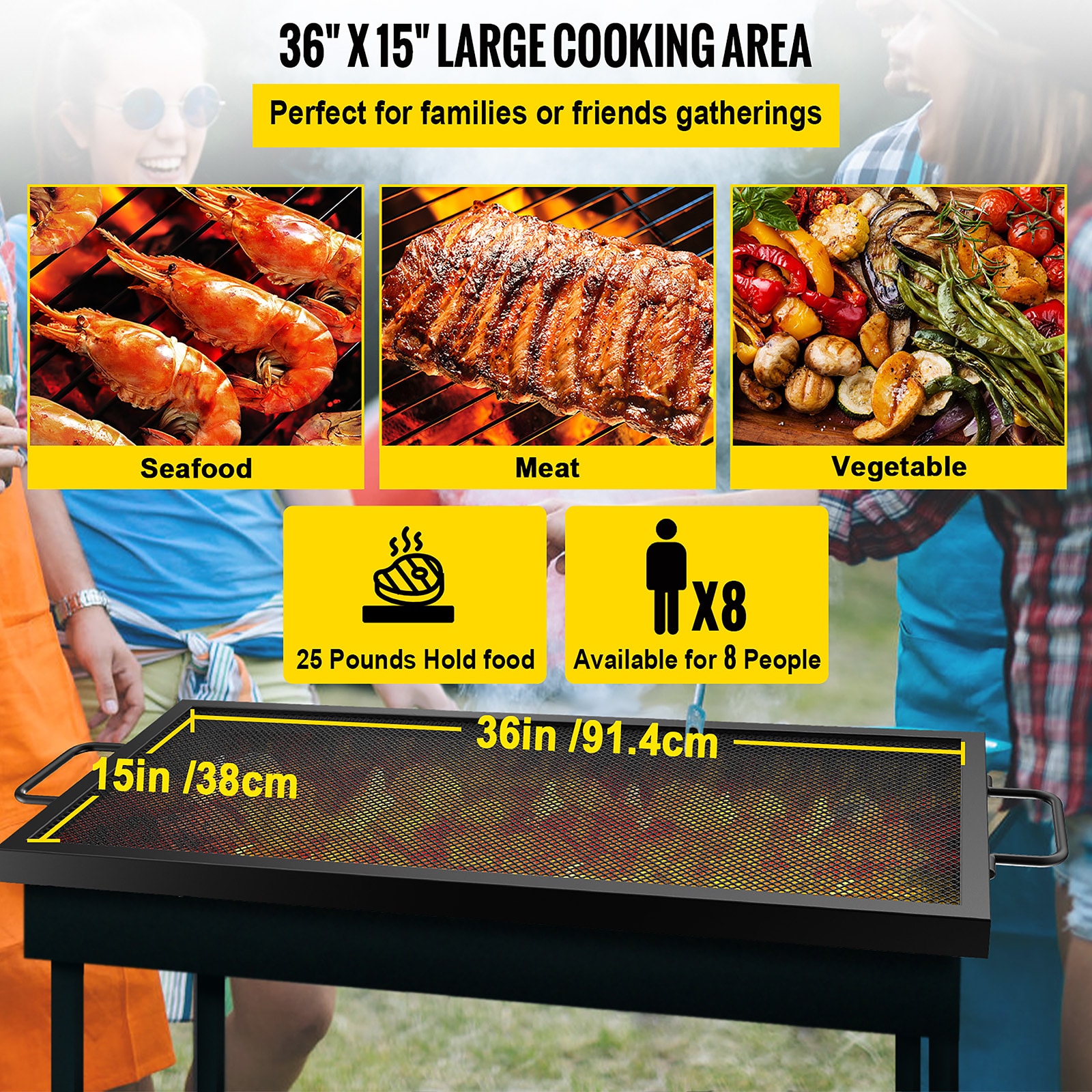 VEVOR LPWJXHGSKYC40QO0YV0 Gas-Grill-Cookgrates-Warmracks - View #4