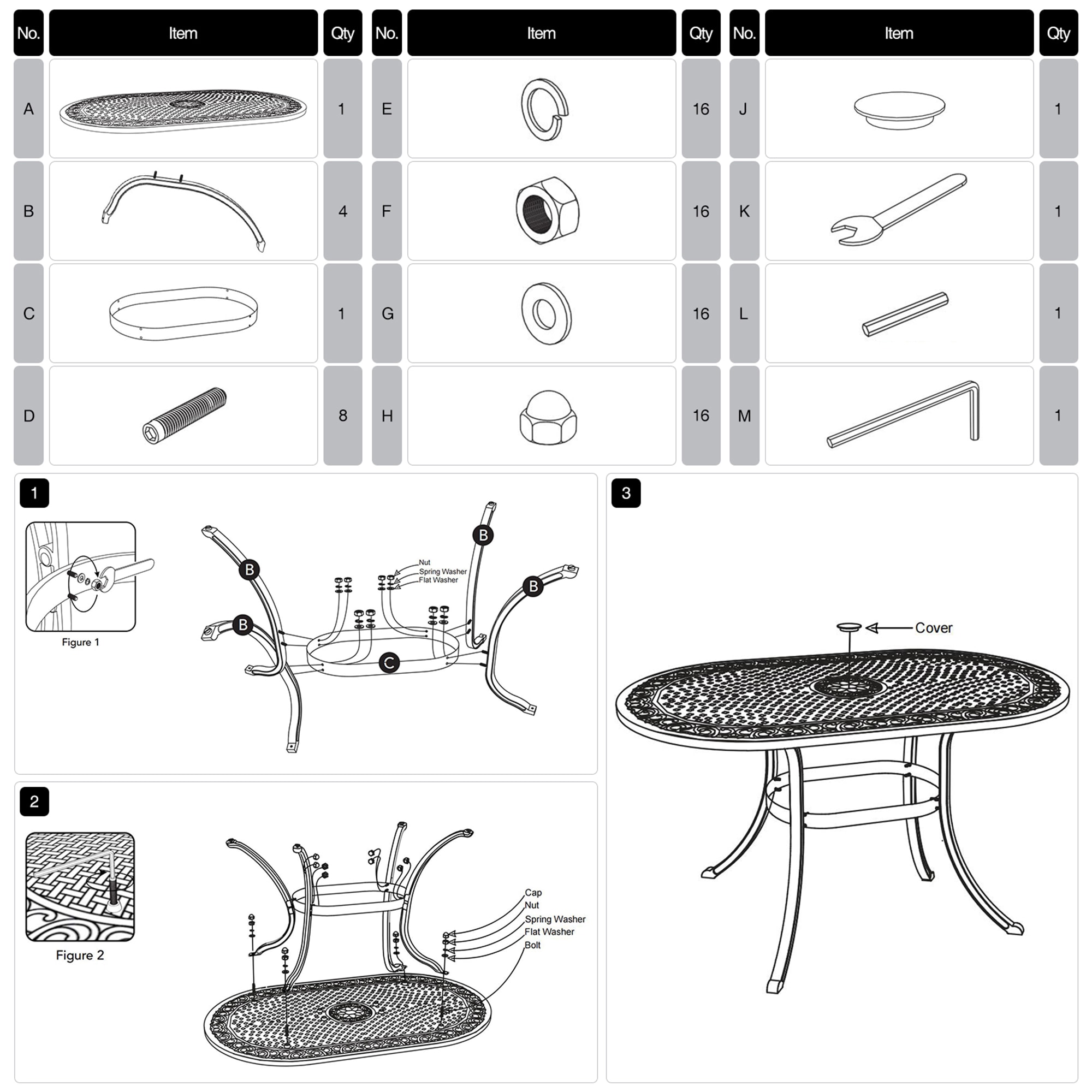 Clihome CL-SH57086 Patio-Tables - View #6