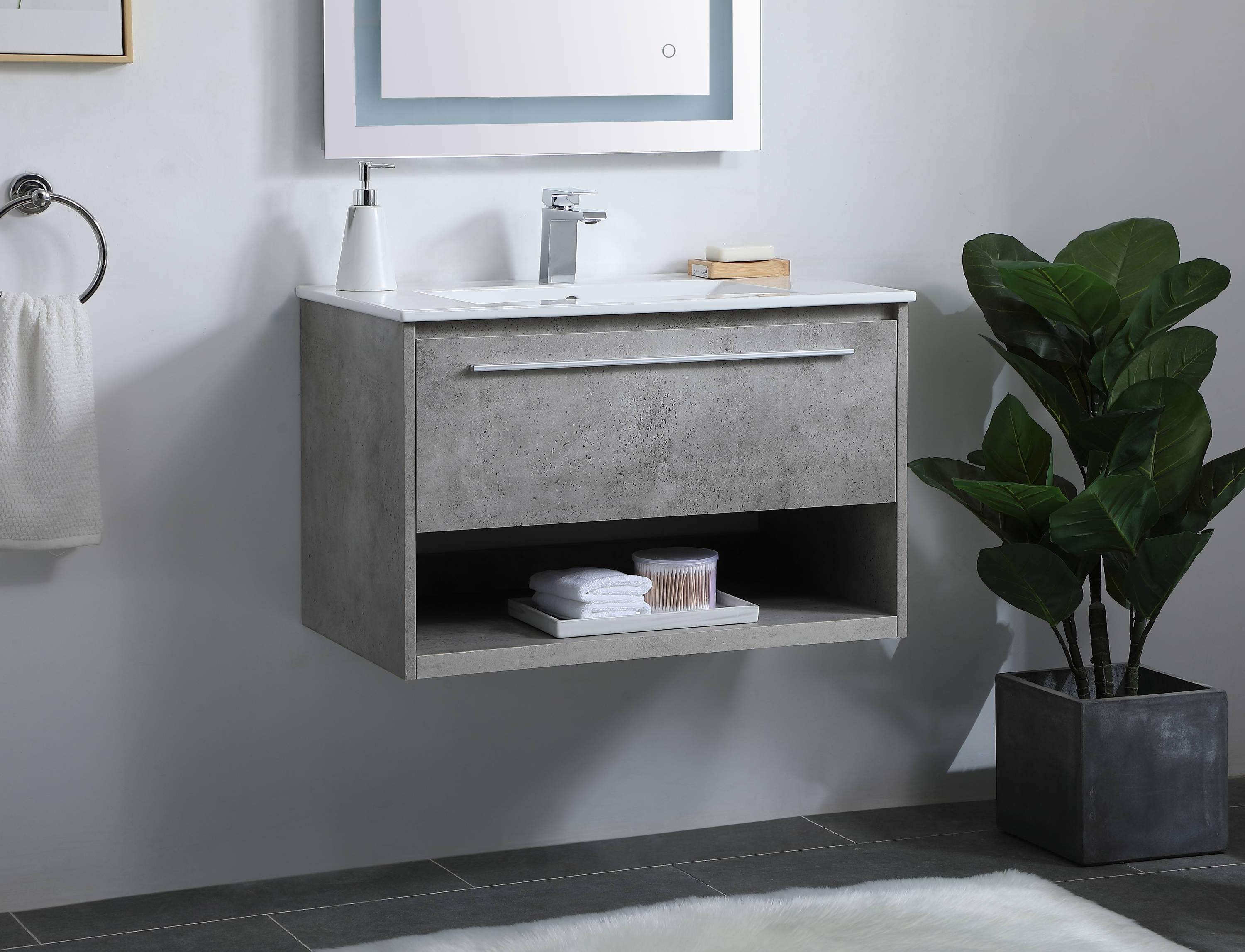 Elegant Decor HF129090CG Bath-Vanity-Combo - View #3