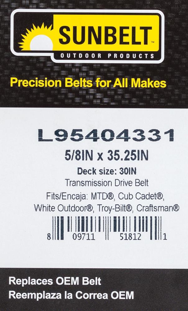 Sunbelt L95404331 Riding-Mower-Belts - View #5