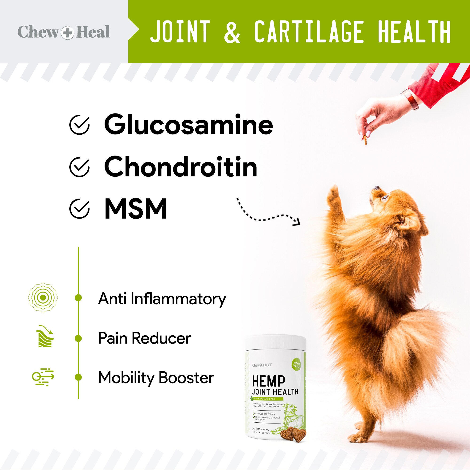Chew + Heal CH-HEMP-JOINT-60 Pet-Vitamins-Suppliments - View #2
