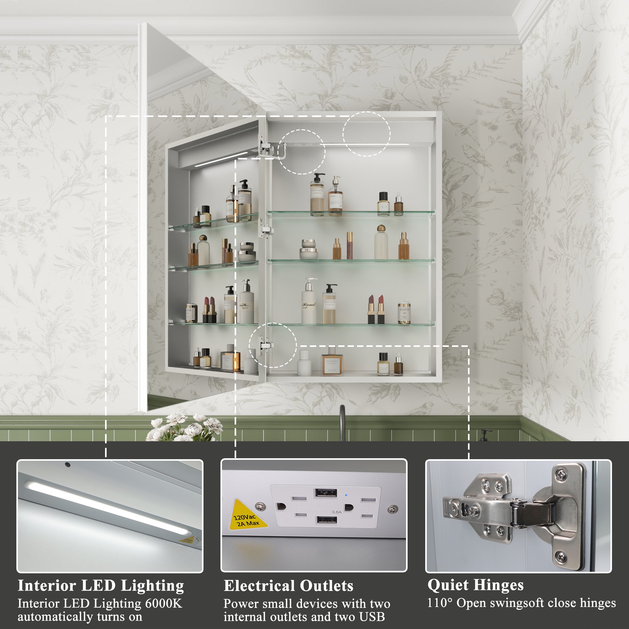 ExBrite 1230XD2430V3L Bathroom-Medicine-Cabinets - View #10