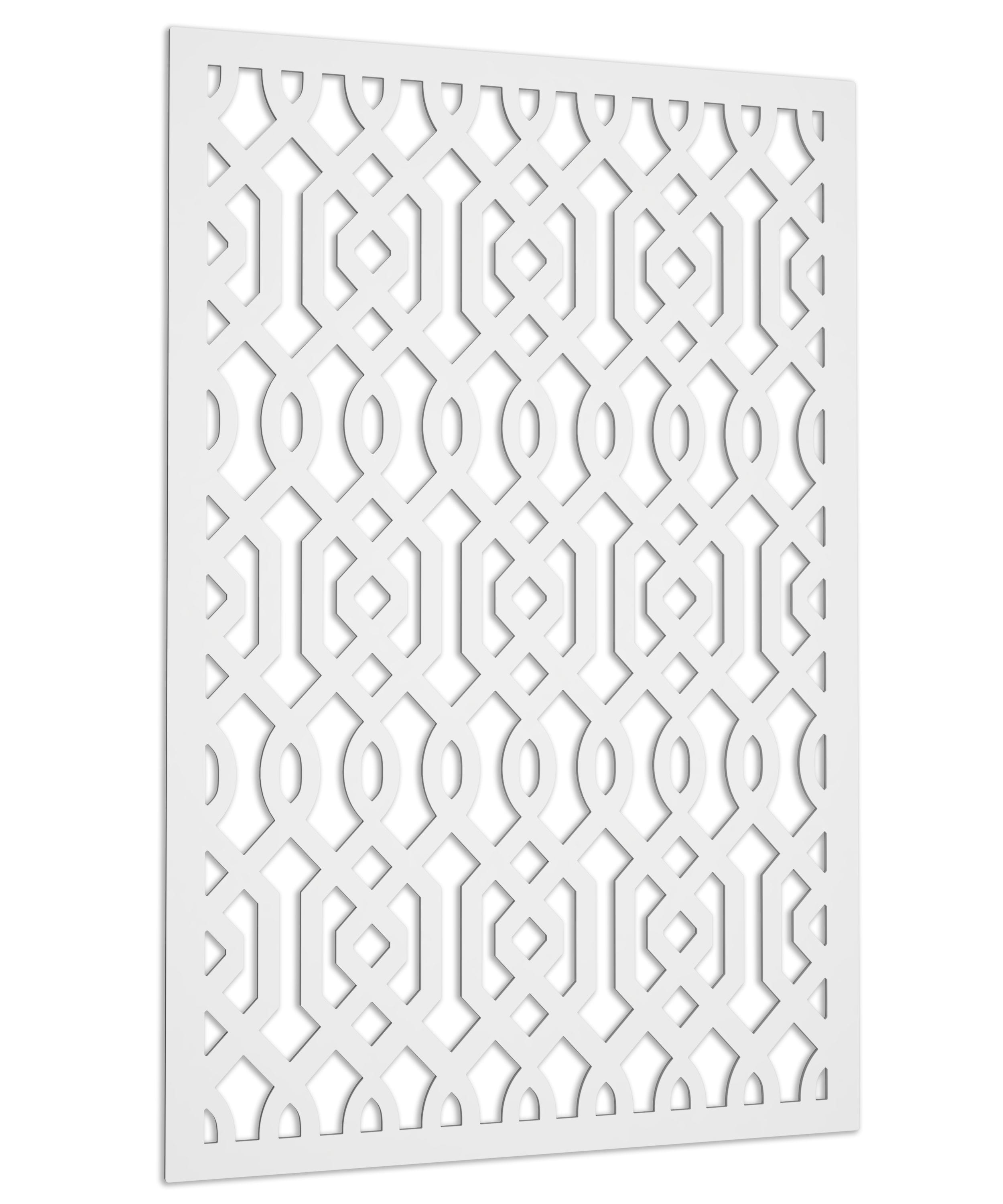 Acurio 1/4-in x 32-in x 4-ft White PVC Privacy Screen Panel in the ...