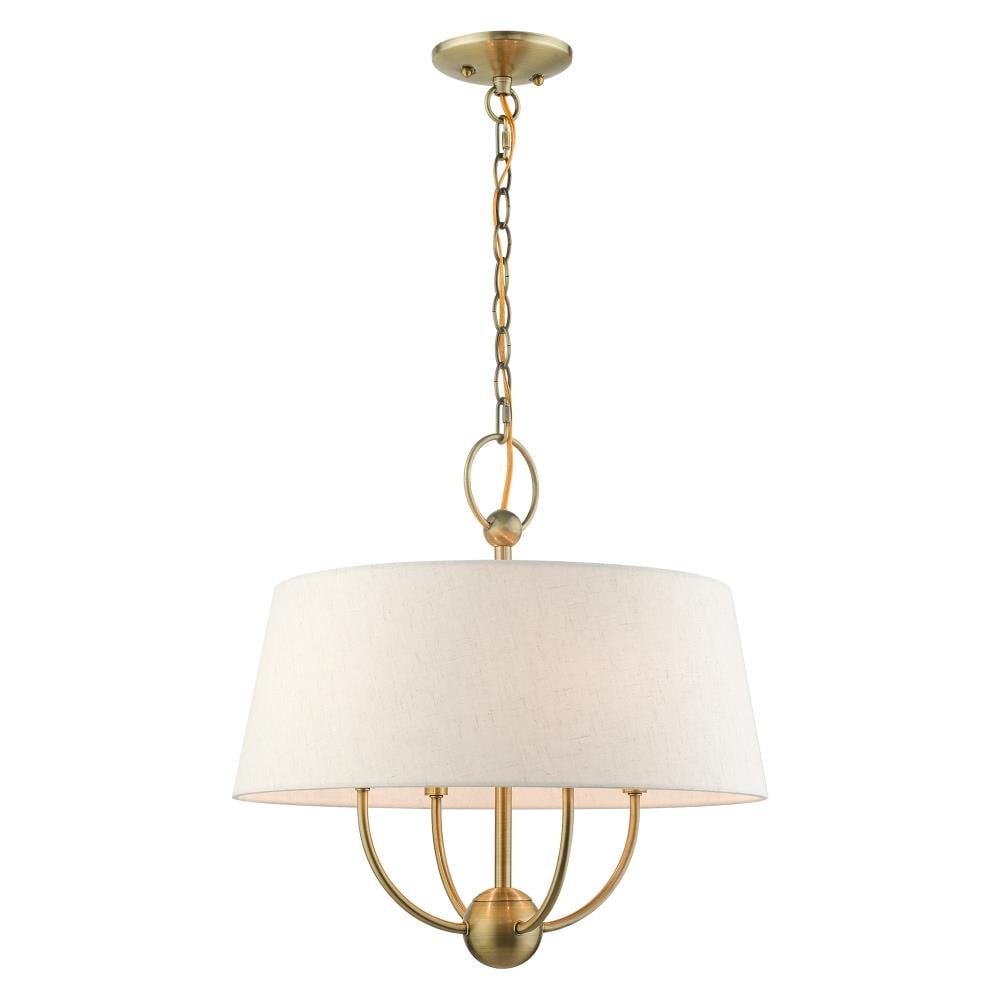 Livex Lighting 49444-01 Cartwright 4 -Light Antique Brass Transitional For Use in Bathrooms, Bedrooms, Dining Rooms, Foyers, Kitchens, Living Rooms Chandelier