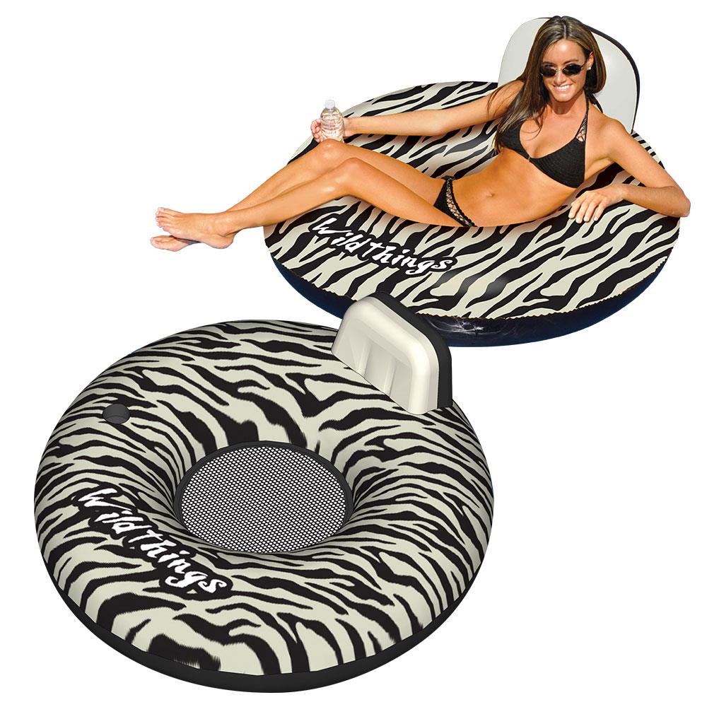 Swimline 90552-02  Wildthings Inflatable Pool Float, Zebra 2-Pack