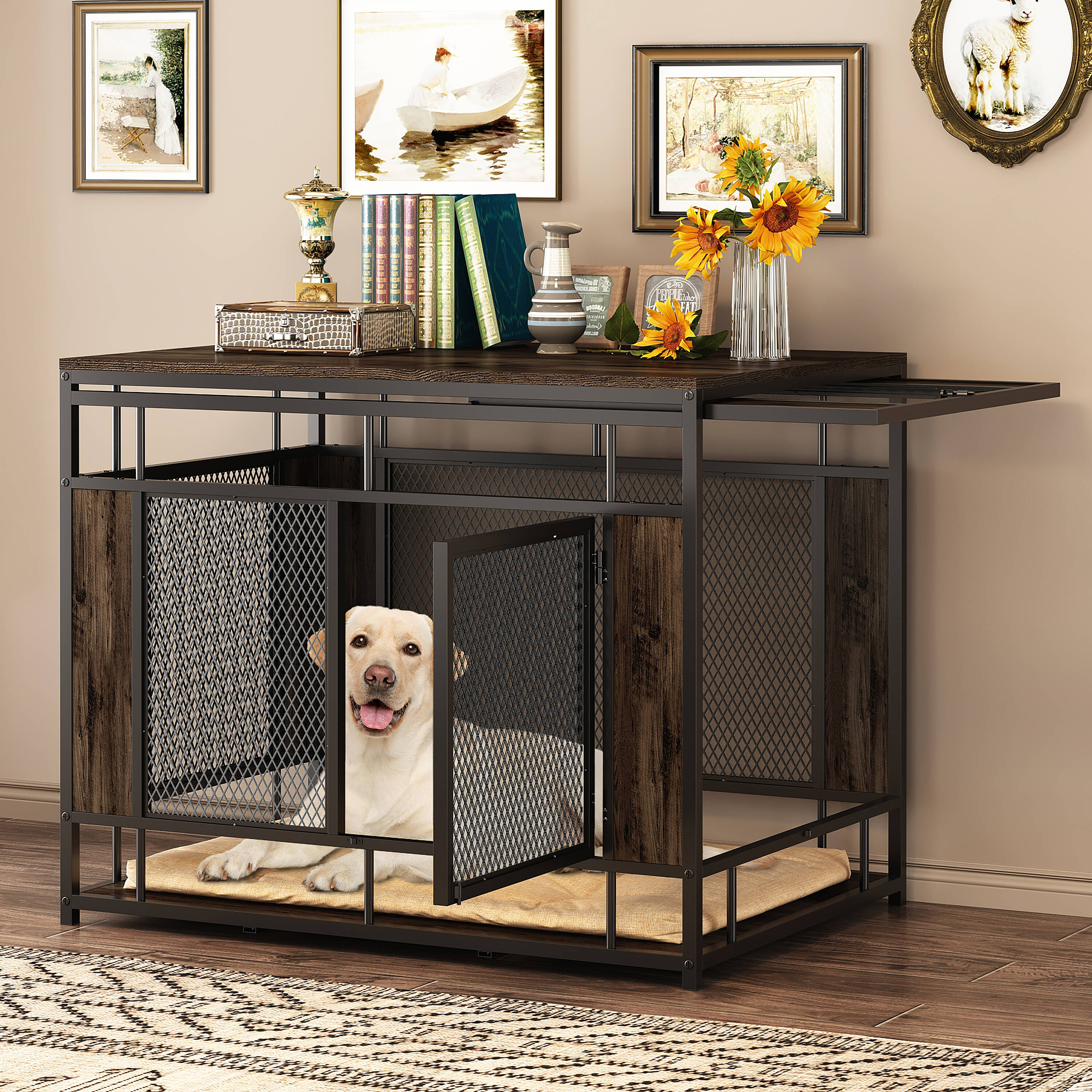 MIDHAM KF150202-01 Composite Indoor Medium Dog House