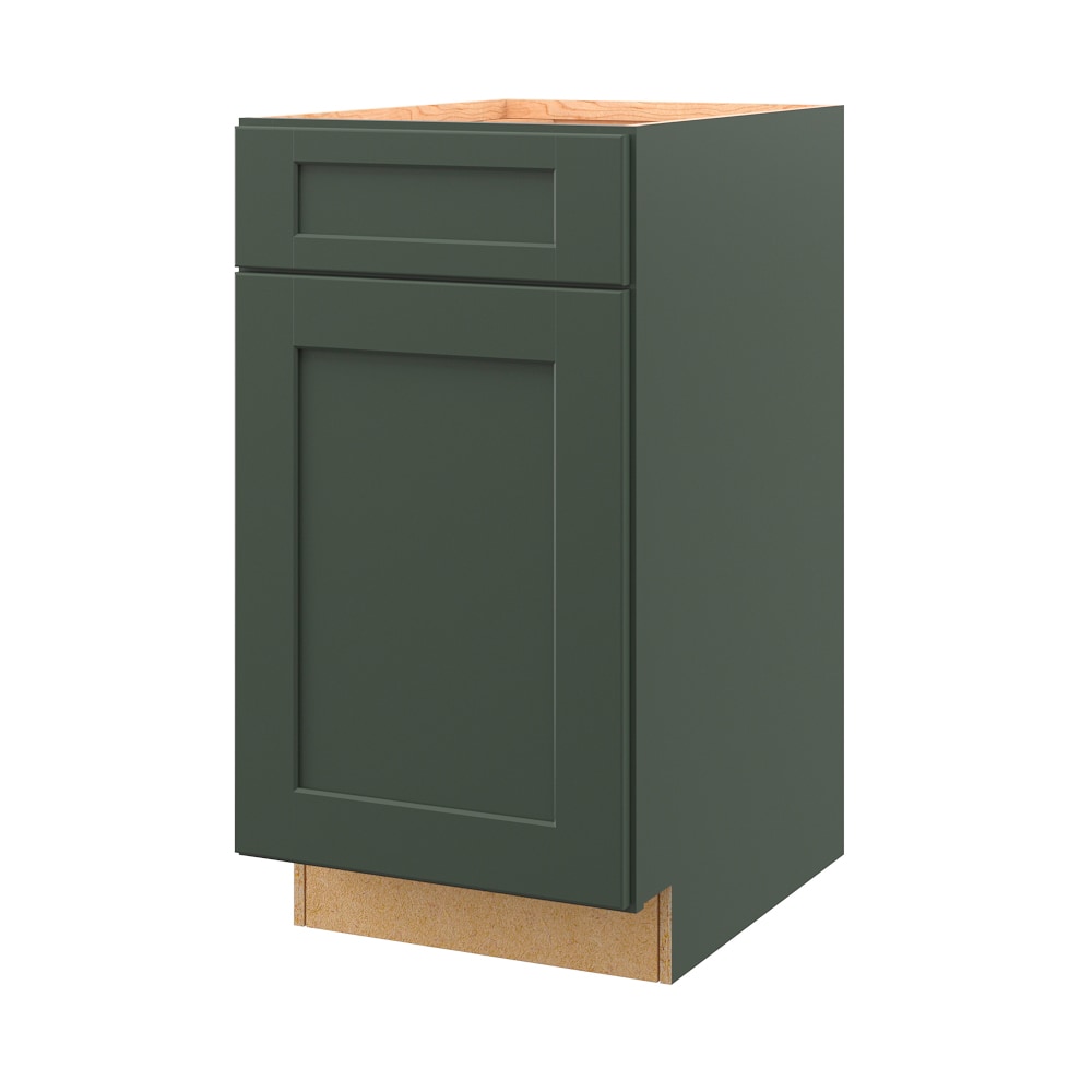 allen + roth 20182GW Galway 18-in W x 34.5-in H x 24-in D Sage Base Fully assembled Cabinet (Flat Panel Shaker)