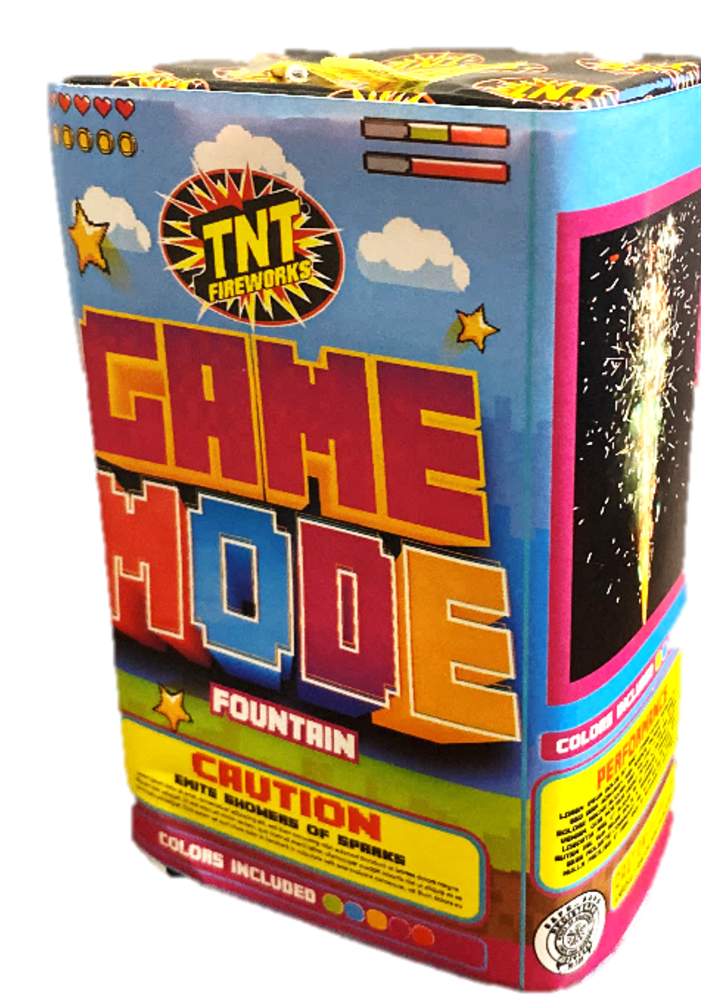 TNT Fireworks Game Mode Fireworks SSS Fountain - Showers of Sparks in  Multiple Colors - 1 Fountain Included in the Fireworks department at