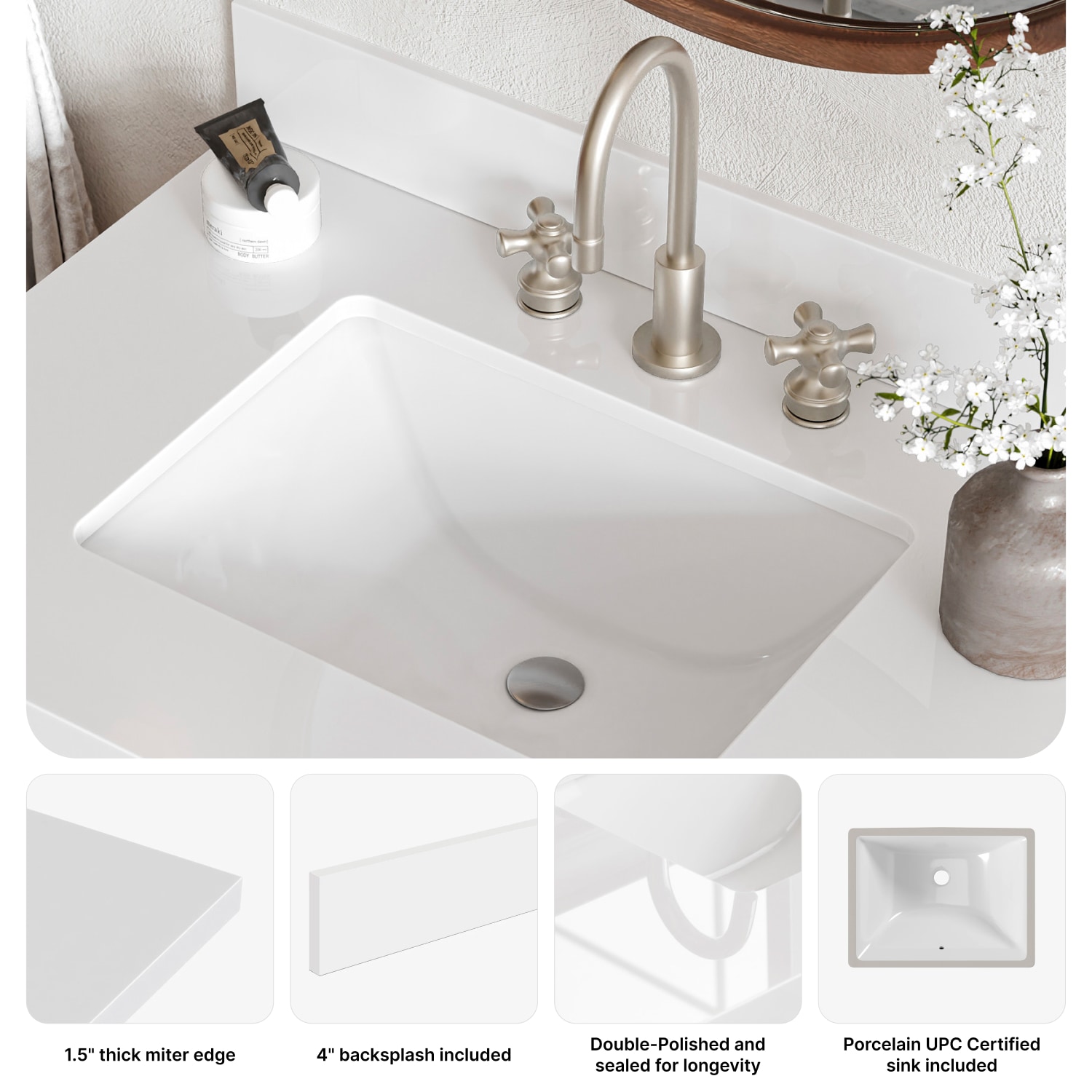 ARIEL B49WQRVOMNB Bath-Vanity-Combo - View #6