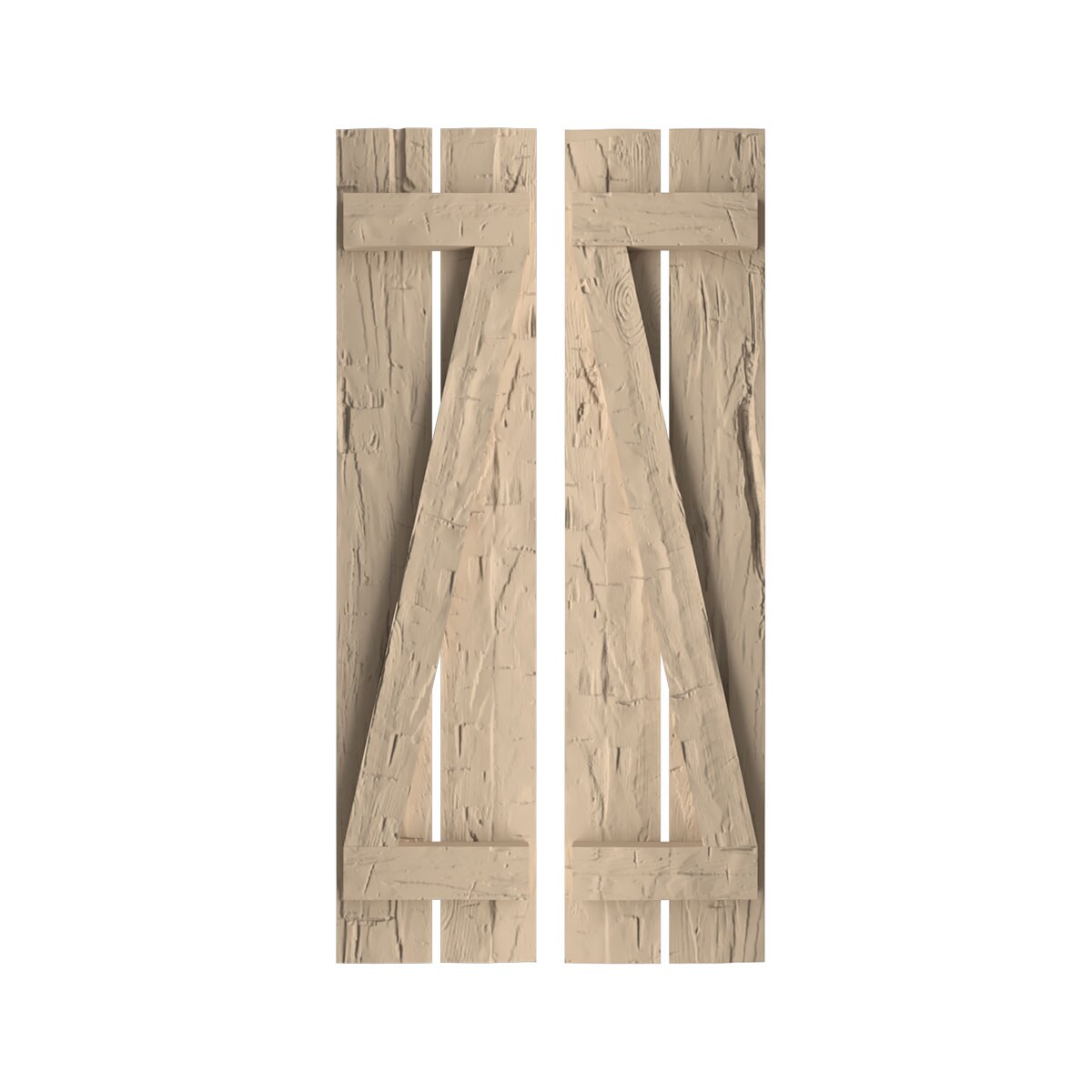 Ekena Millwork SHUBSZ11X52HHPR Exterior-Shutters - View #2