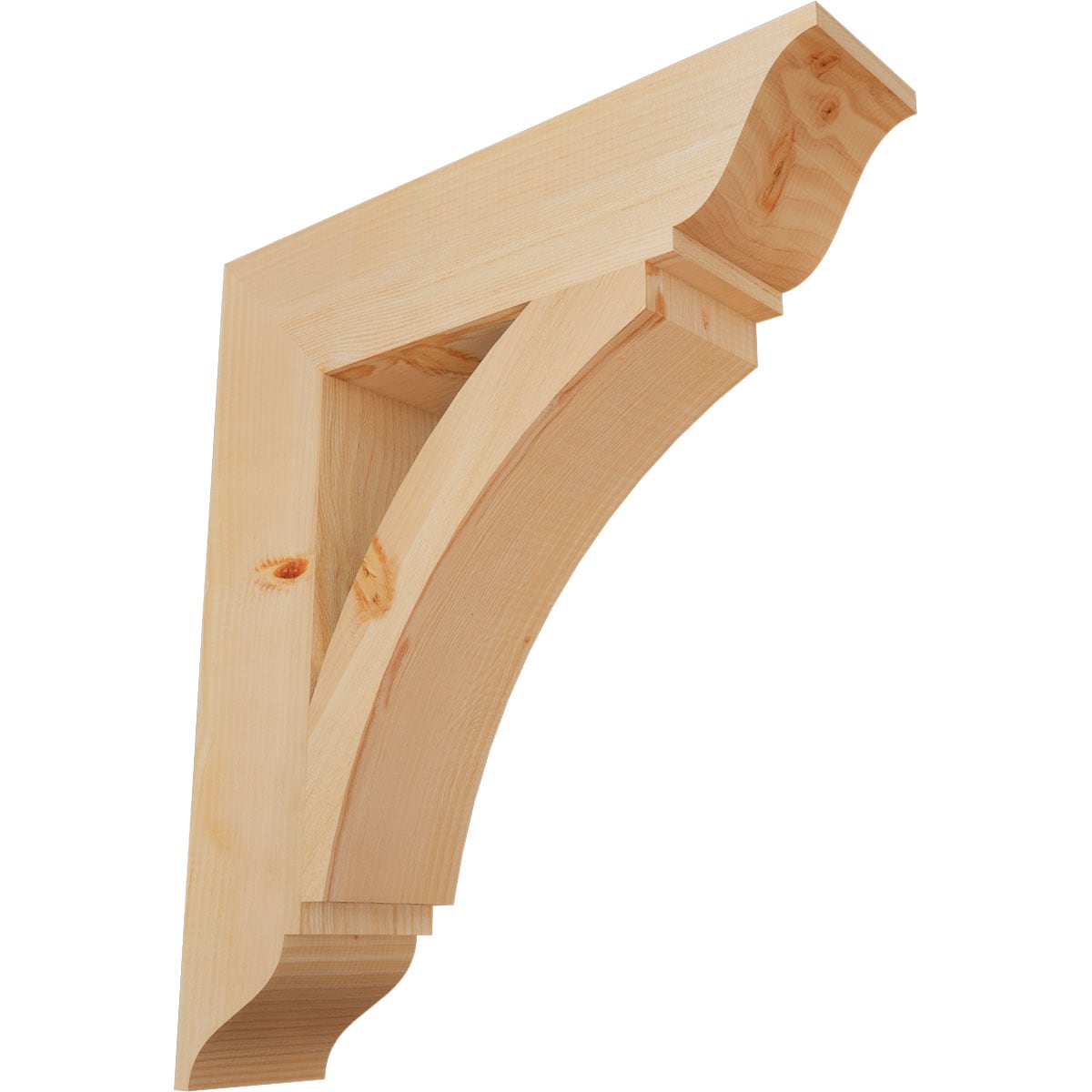 Ekena Millwork BKT06X26X30THR01SDF Thorton traditional smooth 5-1/2-in x 26-in x 30-in Douglas fir Brown Wood Standard bracket