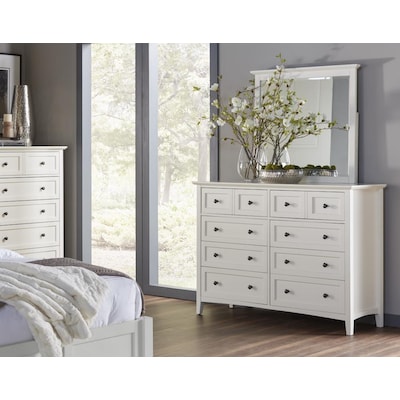 Modus Furniture Paragon White Mahogany, 47 Inch White Dresser