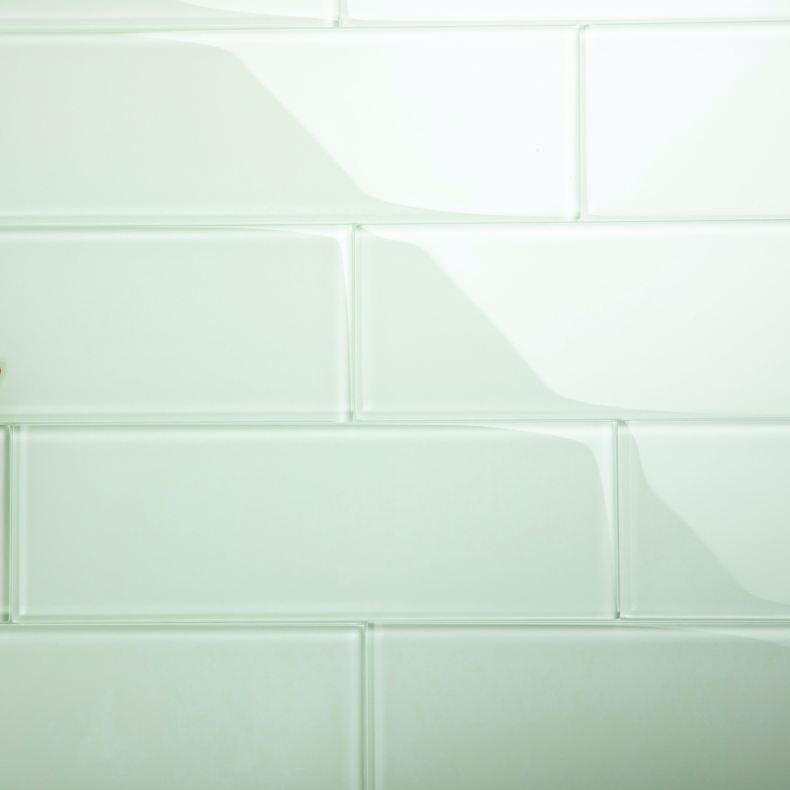 Giorbello Sample 4x12 Glass Subway Tiles Winter Sage 4 In X 12 In Glossy Glass Brick Subway