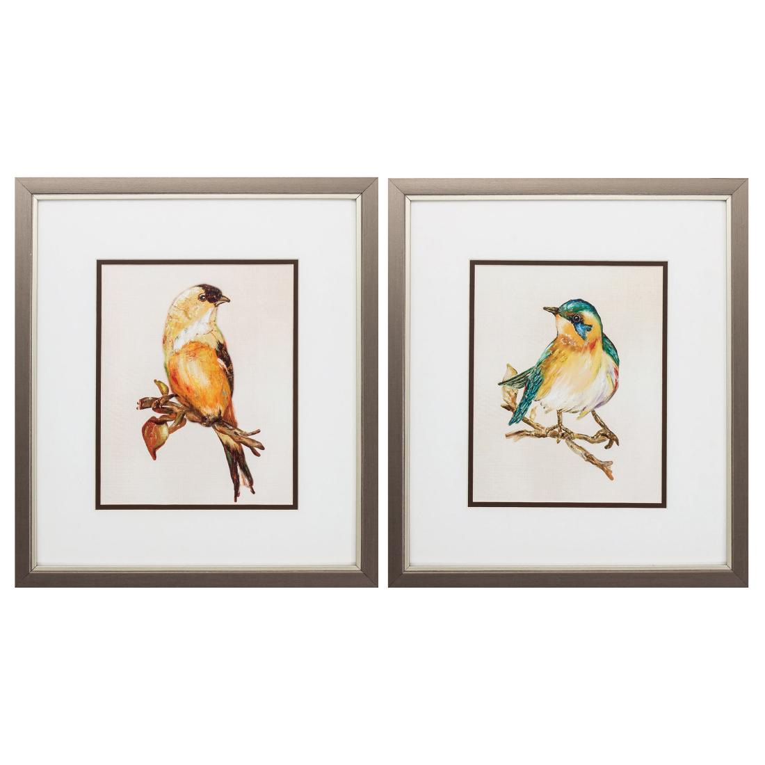 HomeRoots 365239 Brown Wood Framed 16-Inches H x 14-Inches W Animals Wood Print