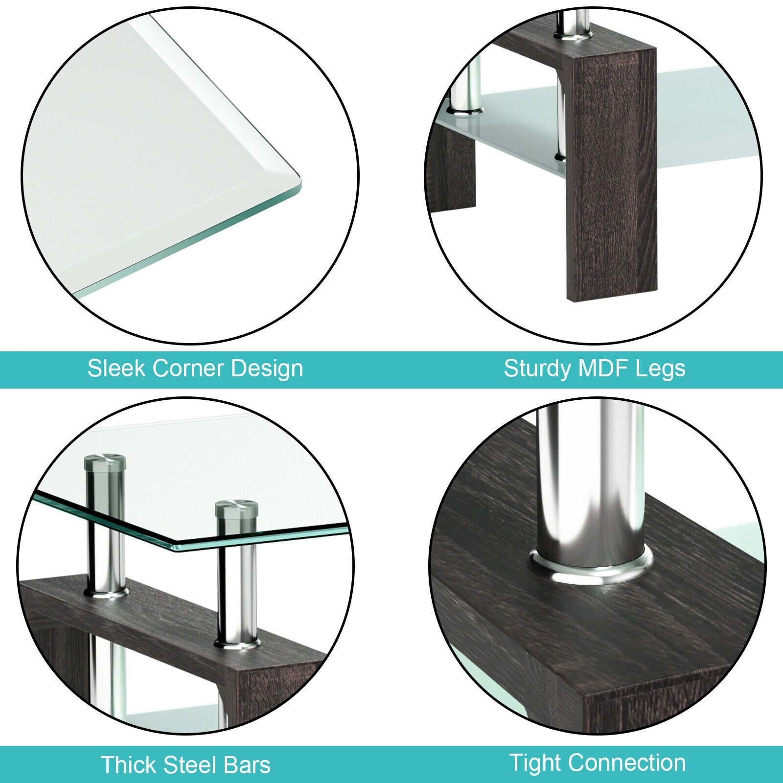 LIVIZA INS-67545BK Coffee-Tables - View #5