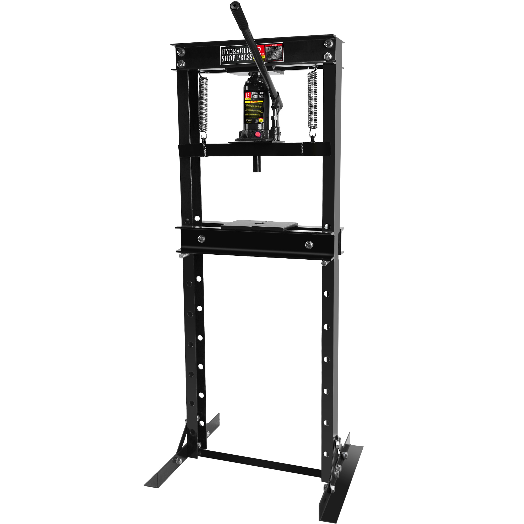 Siavonce XH73467 Black 12-Ton Steel Hydraulic Floor jack