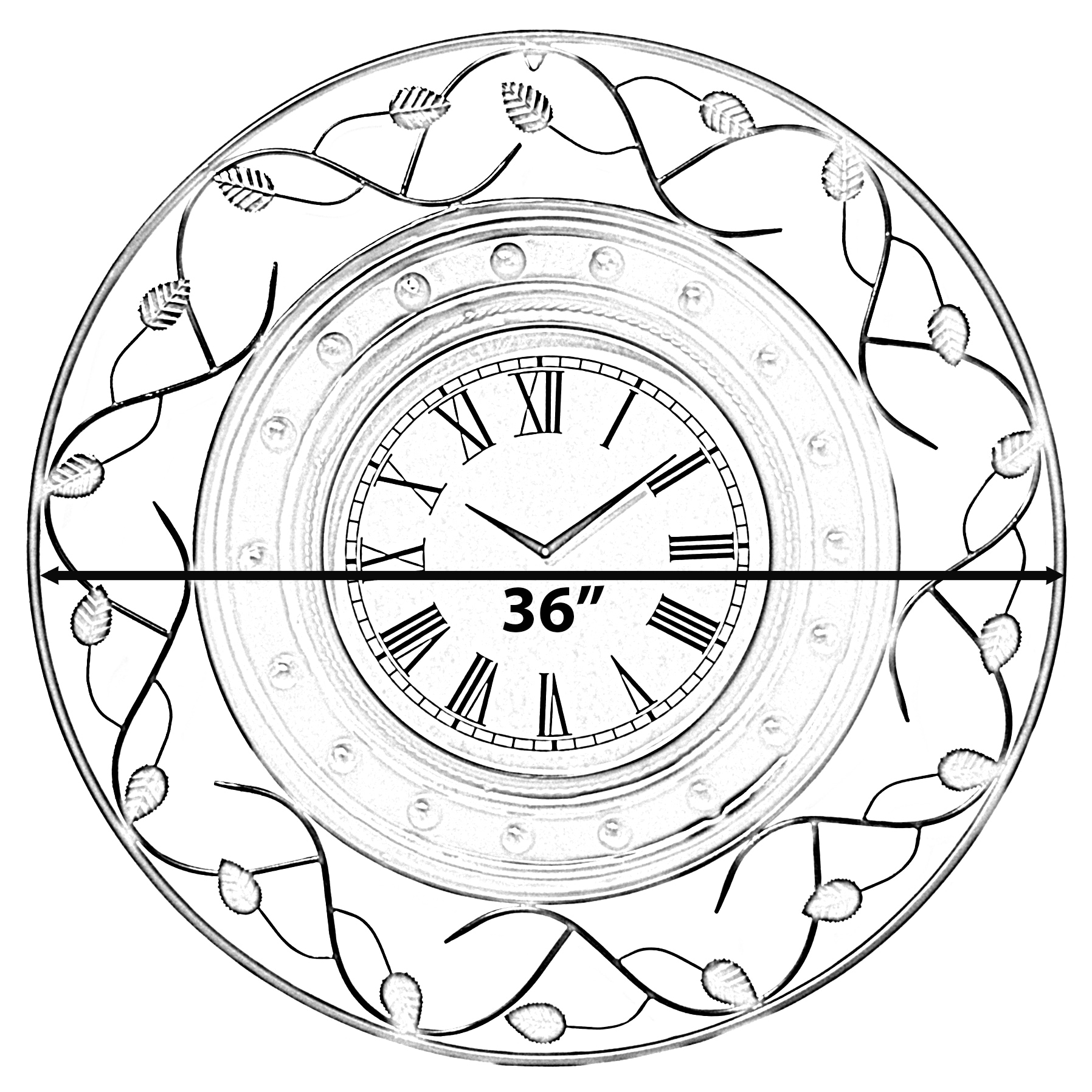 Clockswise QI004254 Indoor-Outdoor-Clocks - View #5