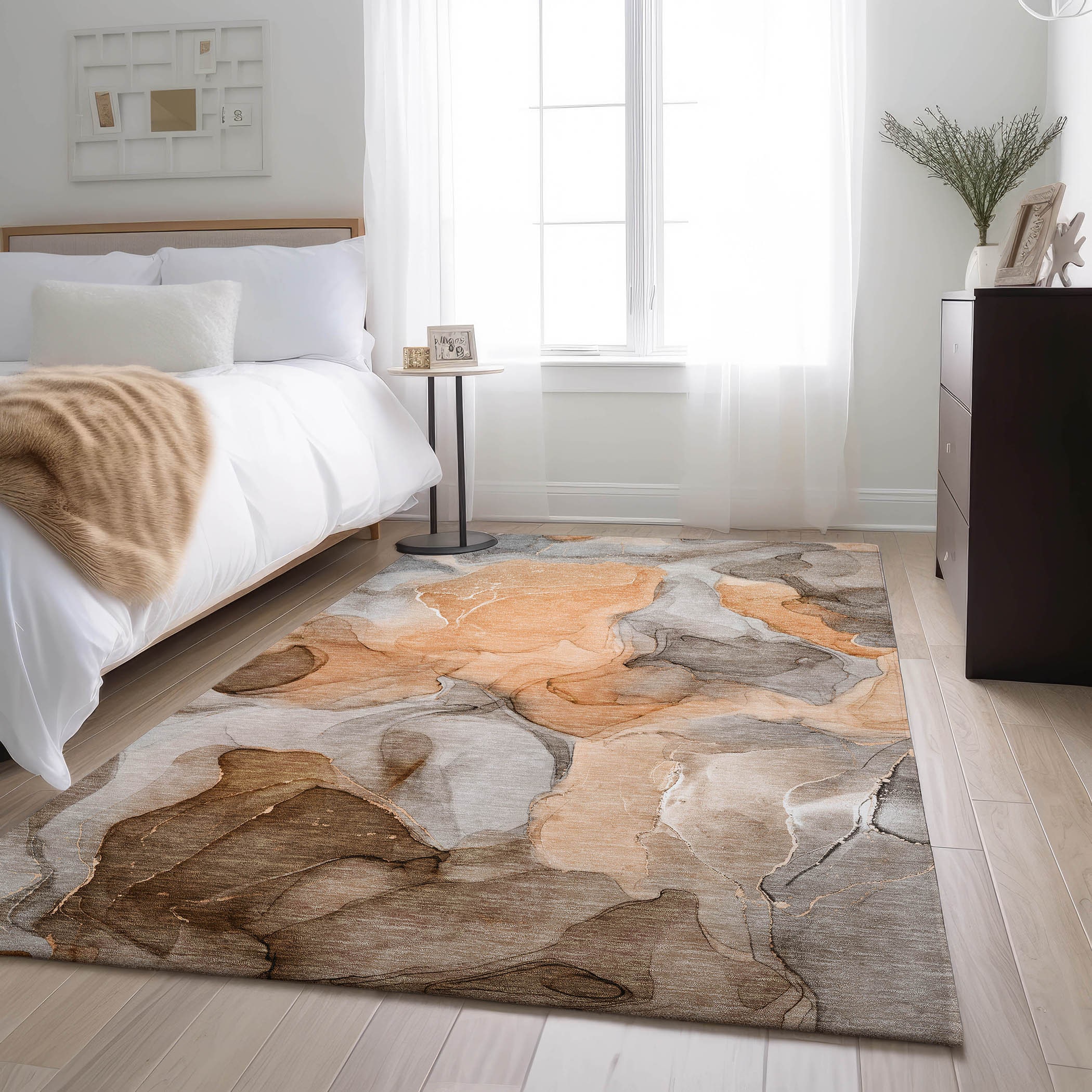 Addison Rugs AMF552RD8X10 Mayfield AMF552RD 8 x 10 (ft) Loomed Polyester Red Rectangular Indoor Geometric Machine washable Area rug