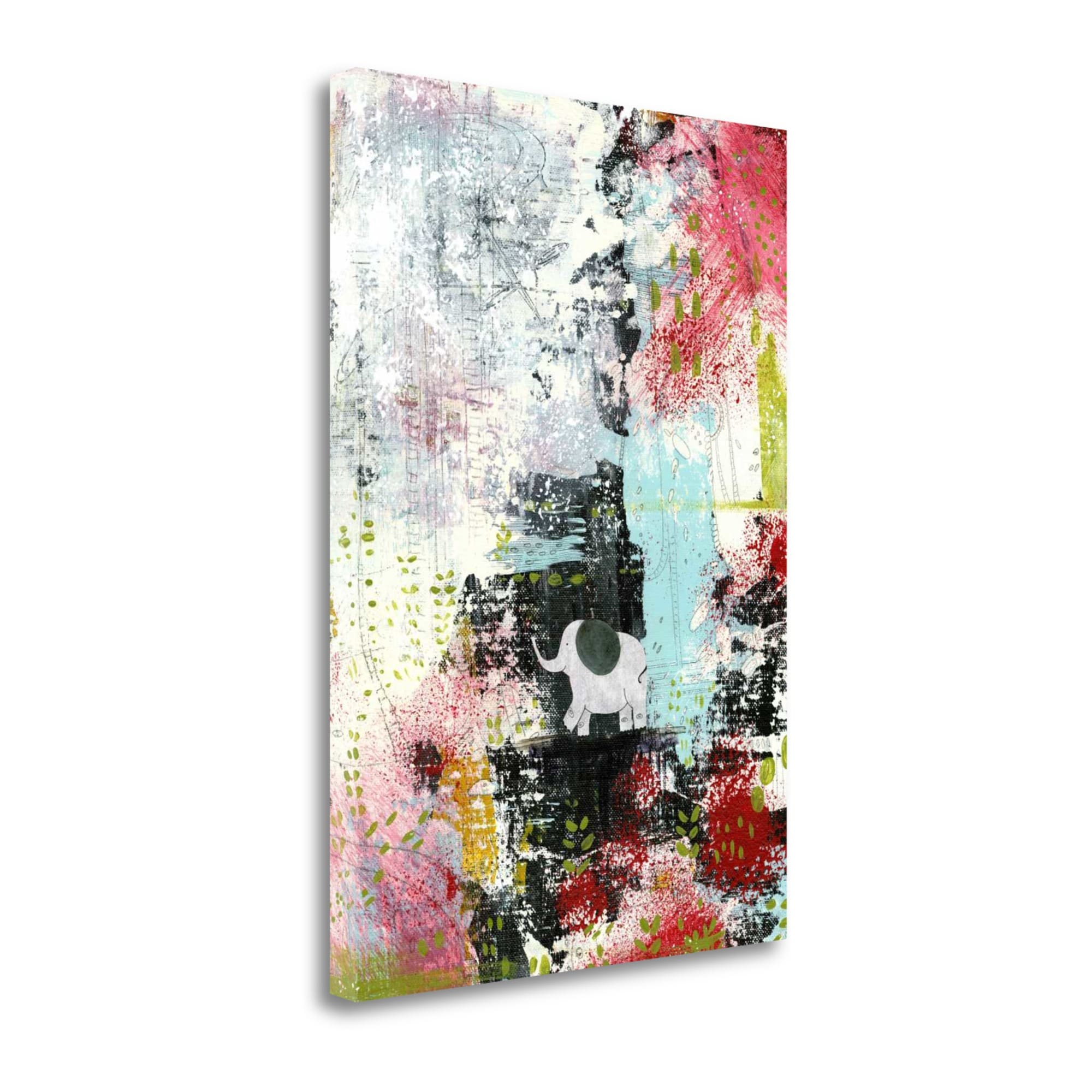 Tangletown Fine Art SBSO1194-3448C Don"T Worry About The Green Eyed Monster Sarah Ogren 47-in H x 34-in W Abstract Print on Canvas