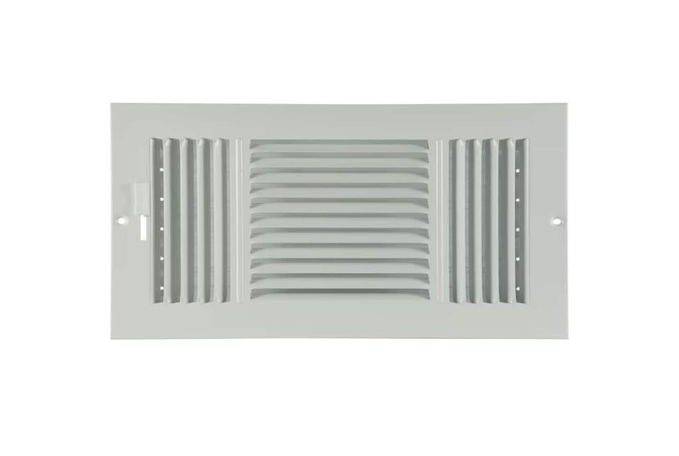 RELIABILT 5131608WH 16-in x 8-in 3-way Steel White Sidewall/Ceiling Register