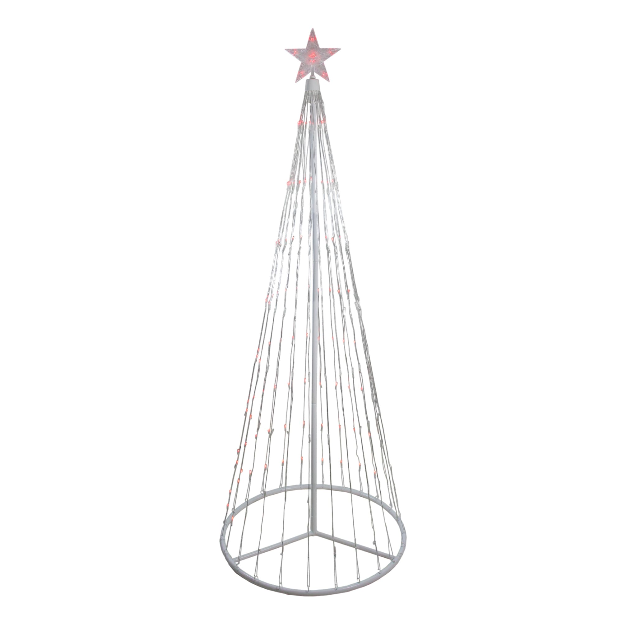 Northlight 32912677 72-in Freestanding Christmas tree Light with Red LED Lights