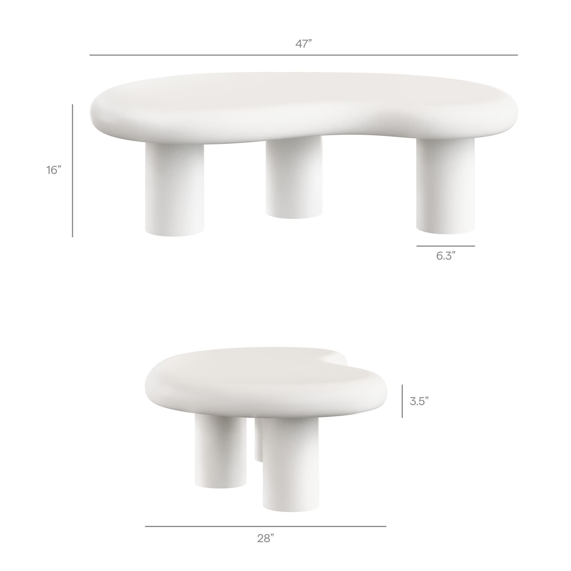 Modway EEI-7571-WHI Patio-Tables - View #3