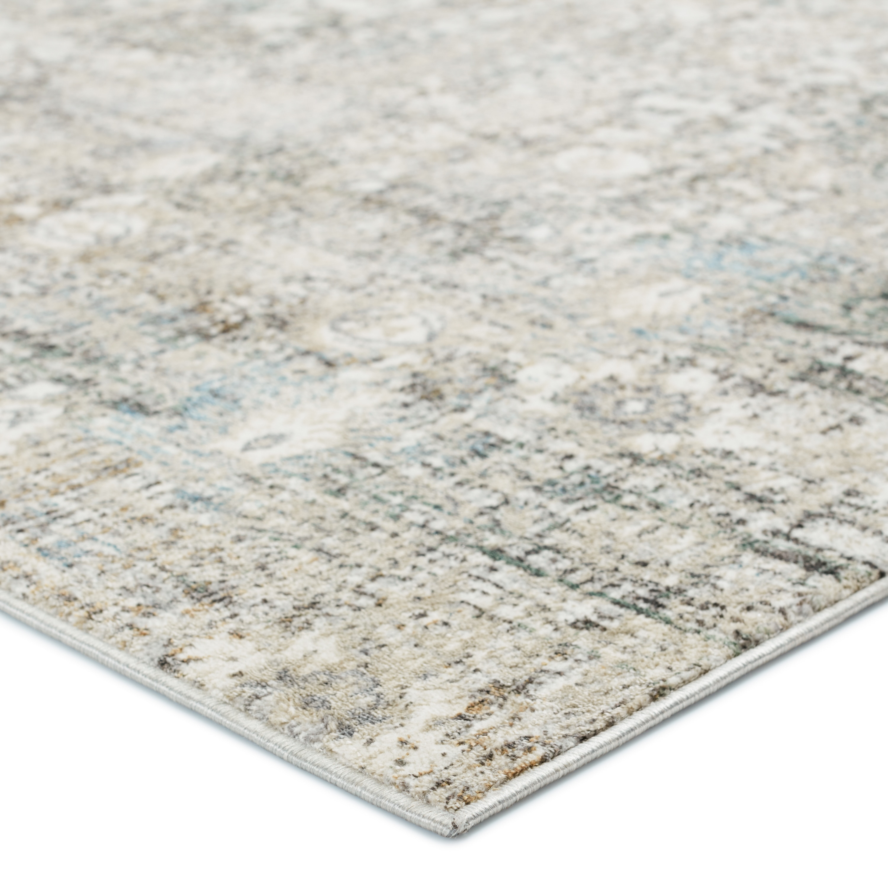 Melo 10' x 14' Gray Trellis Synthetic Area Rug
