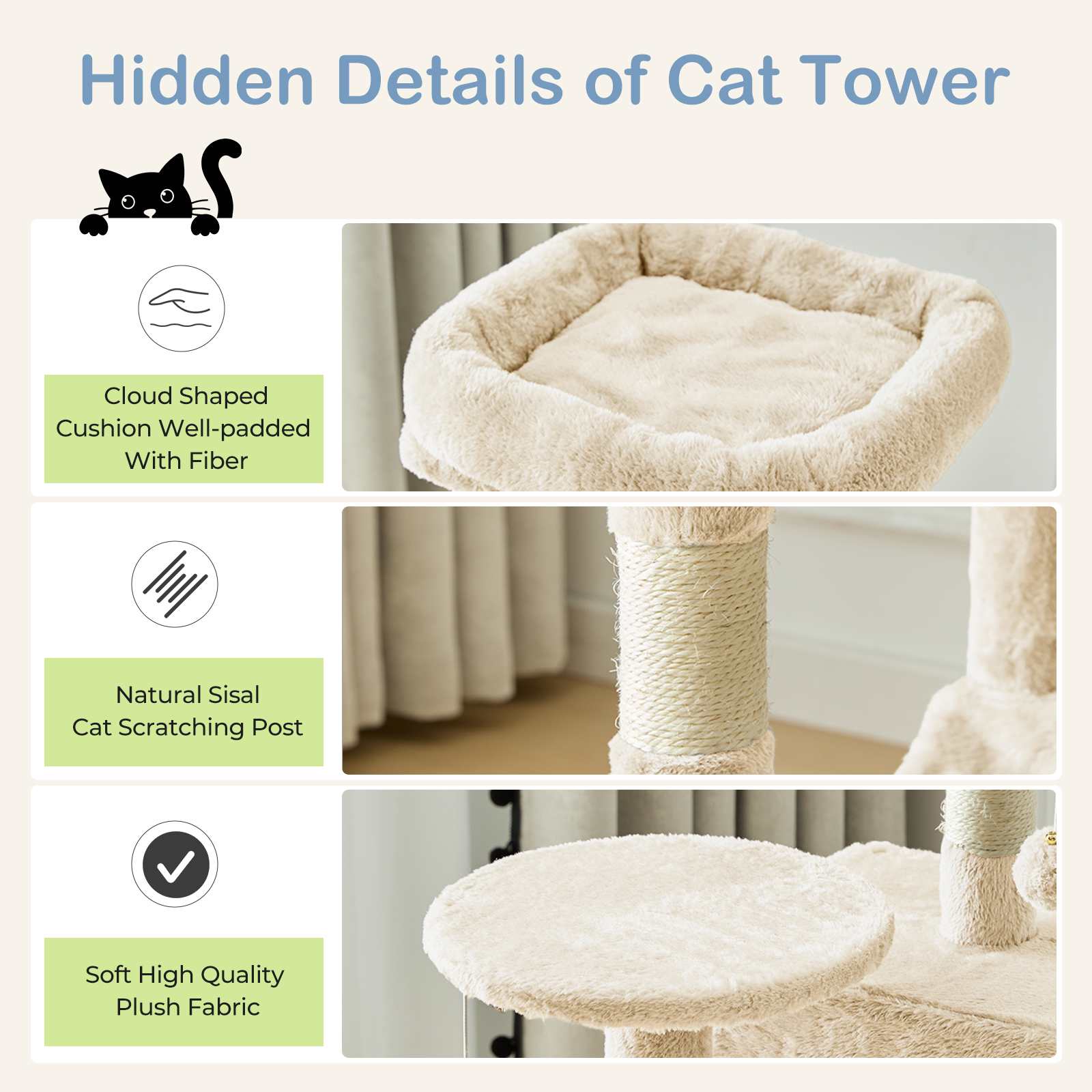 Bestier USLOW-HJ625990 Cat-Trees - View #3