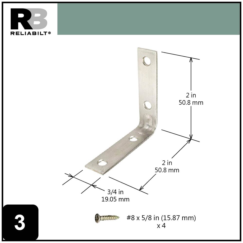 RELIABILT 22502SSBLG Mending-Plates-Brackets-Braces - View #3